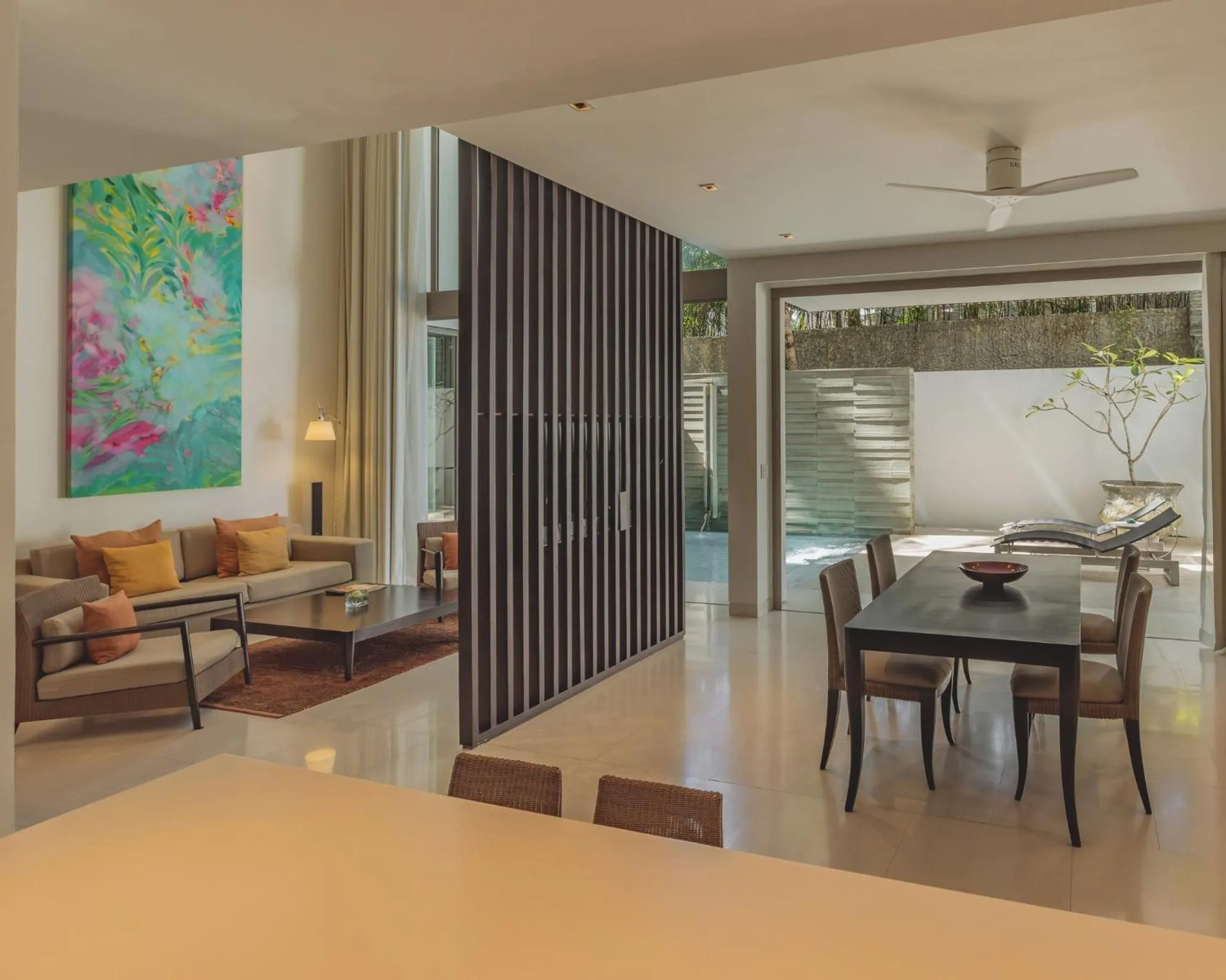 Living room in Twinpalms Surin Beach Phuket