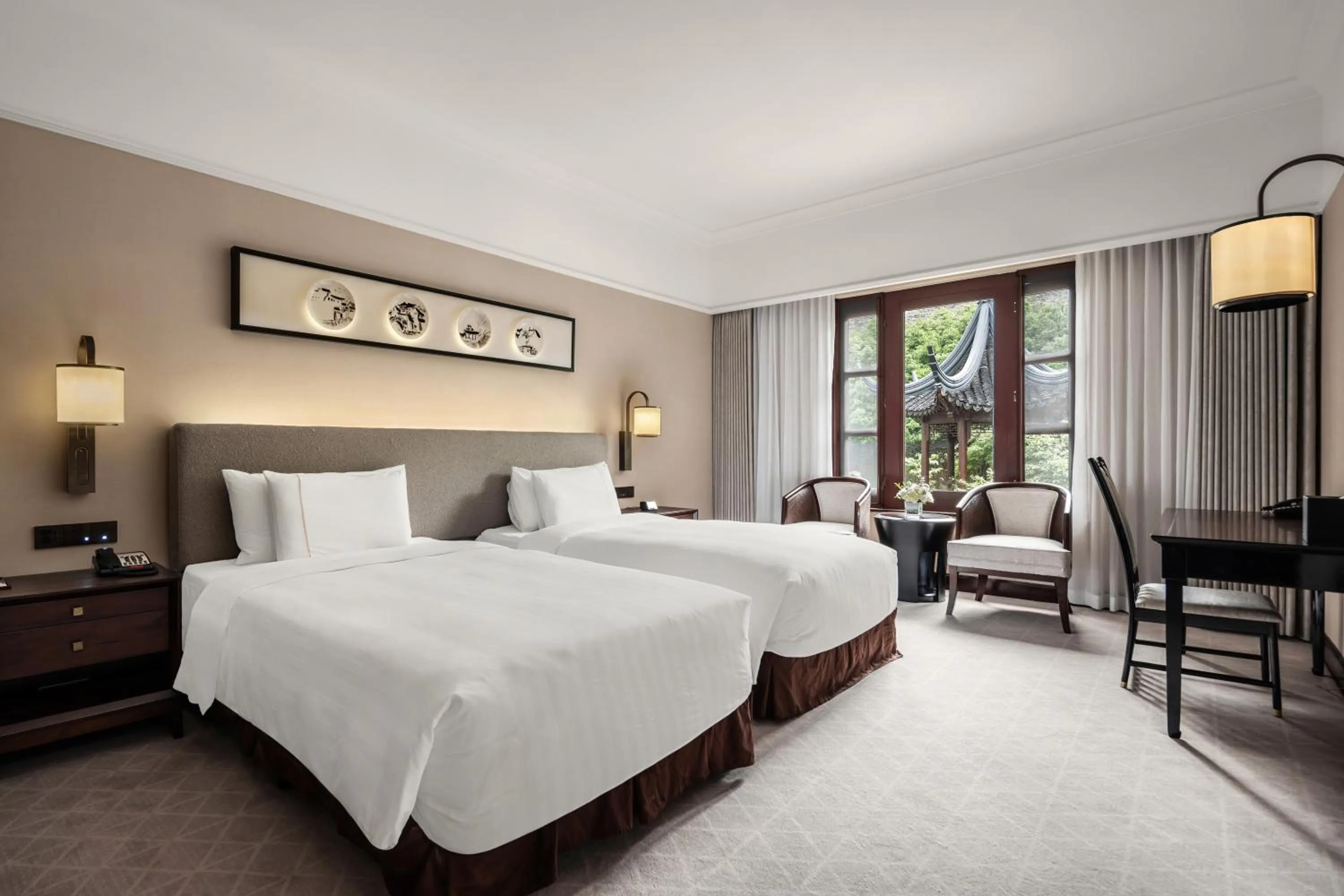 Bedroom, Bed in Pan Pacific Suzhou -Including unlimited access to the 4A-level Panmen Scenic Area