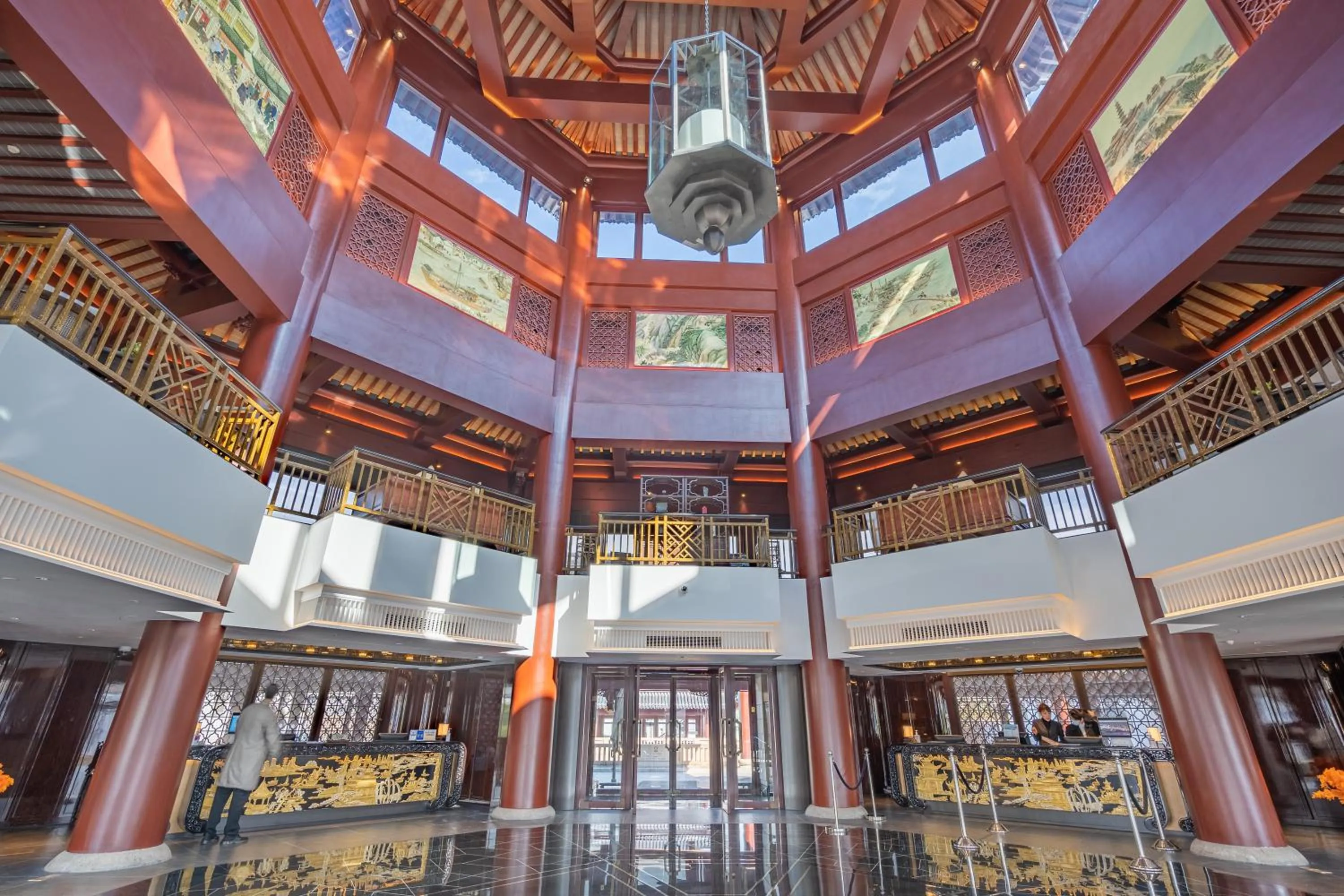 Lobby or reception in Pan Pacific Suzhou -Including unlimited access to the 4A-level Panmen Scenic Area