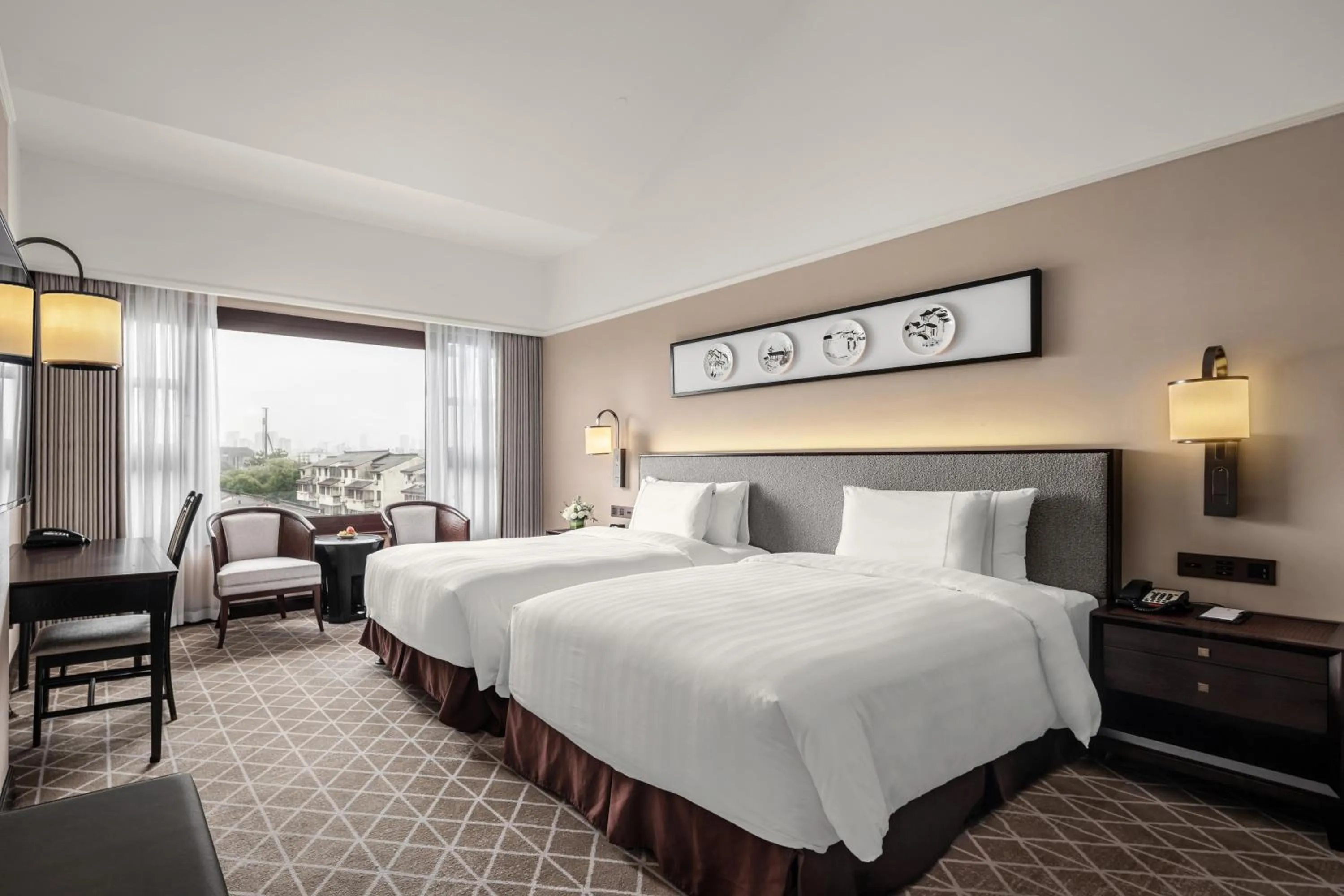 Bed in Pan Pacific Suzhou -Including unlimited access to the 4A-level Panmen Scenic Area