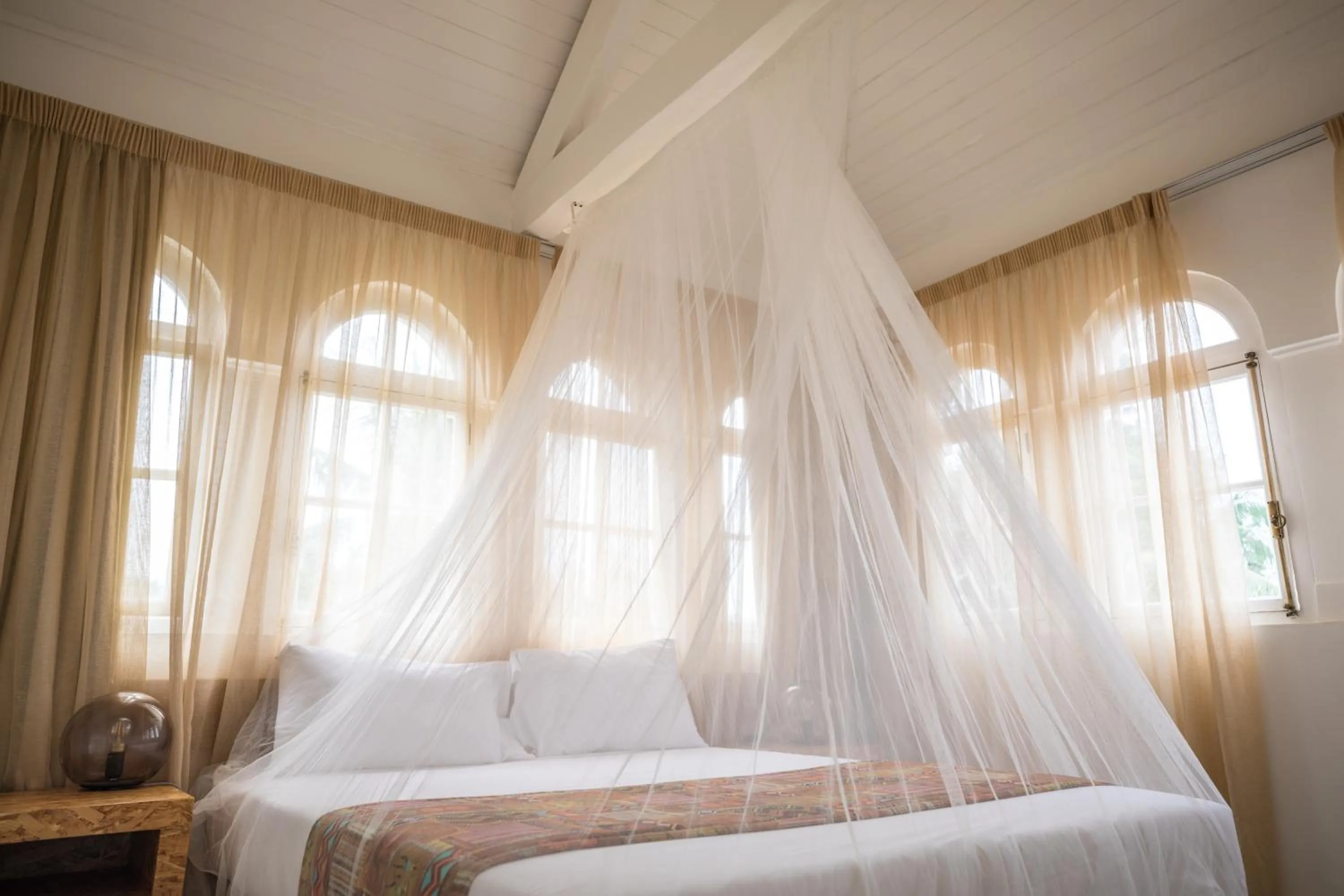 Bed in Roça Santo António Ecolodge