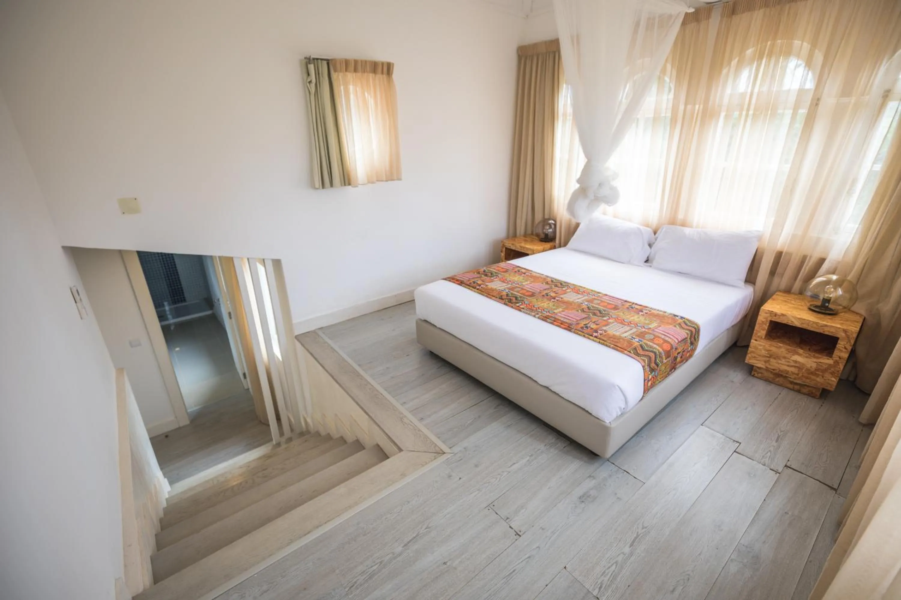 Bed in Roça Santo António Ecolodge