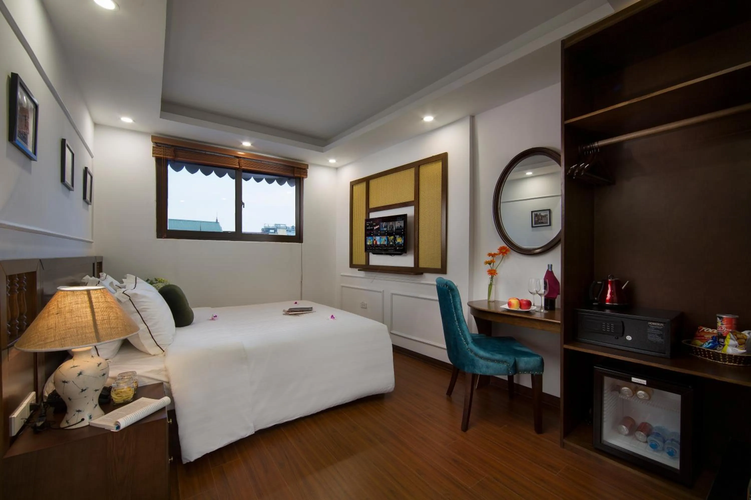 Bed in Hanoi Amber Hotel