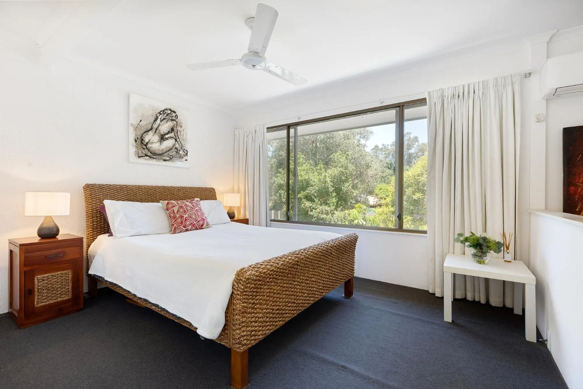 Bed in Nautilus Noosa Resort