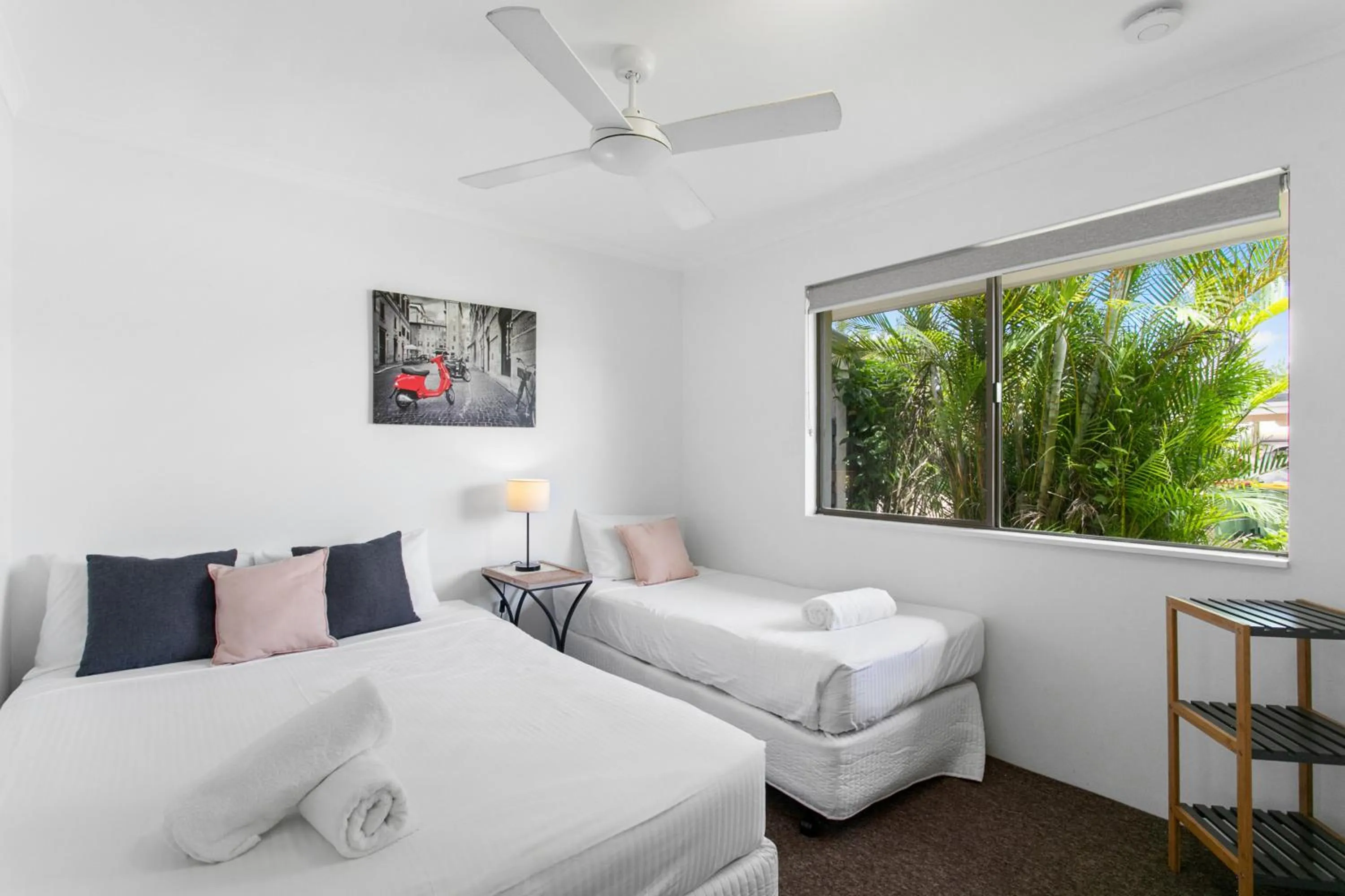 Bed in Nautilus Noosa Resort