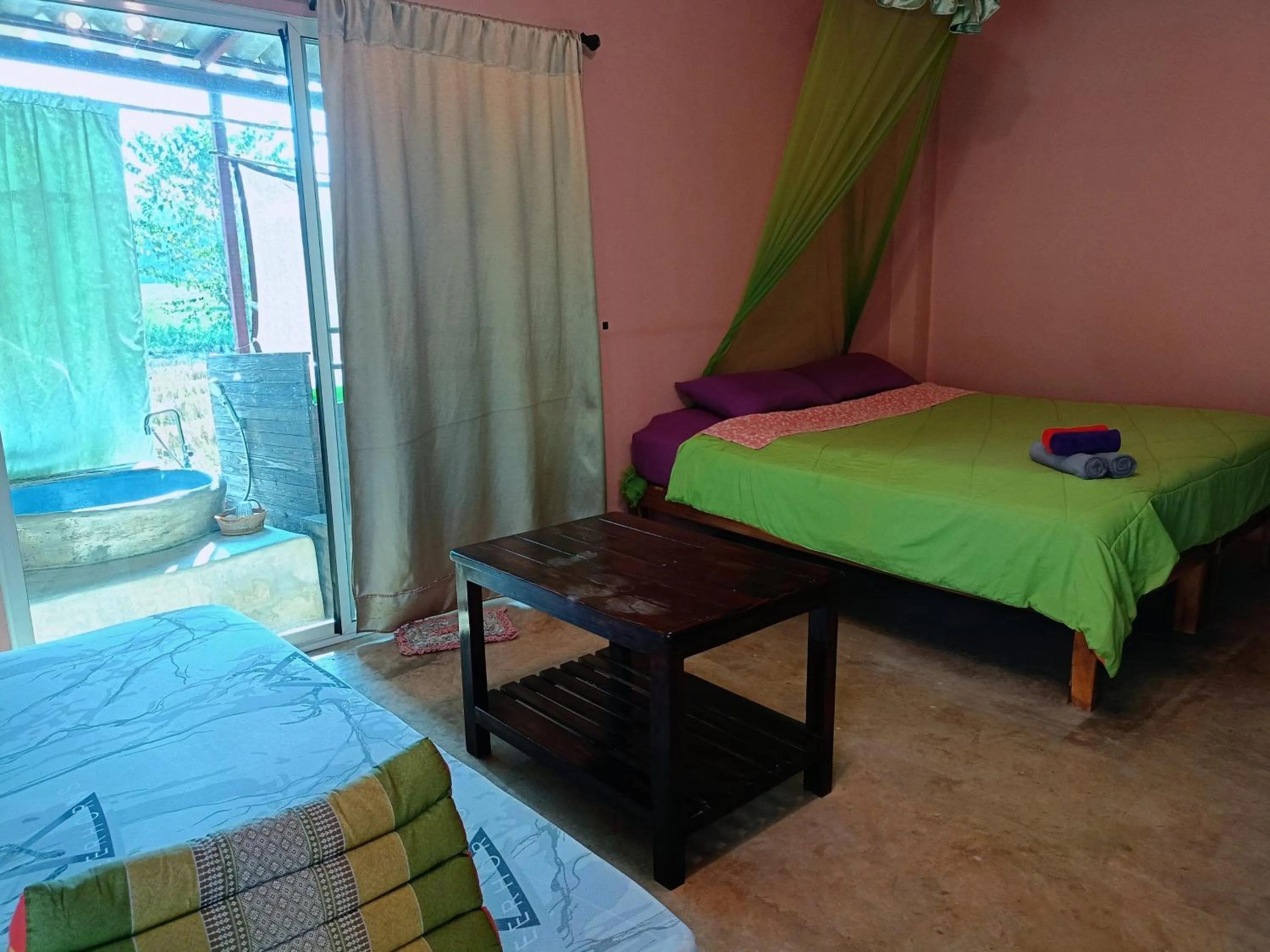 Bed in Six Nature Resort