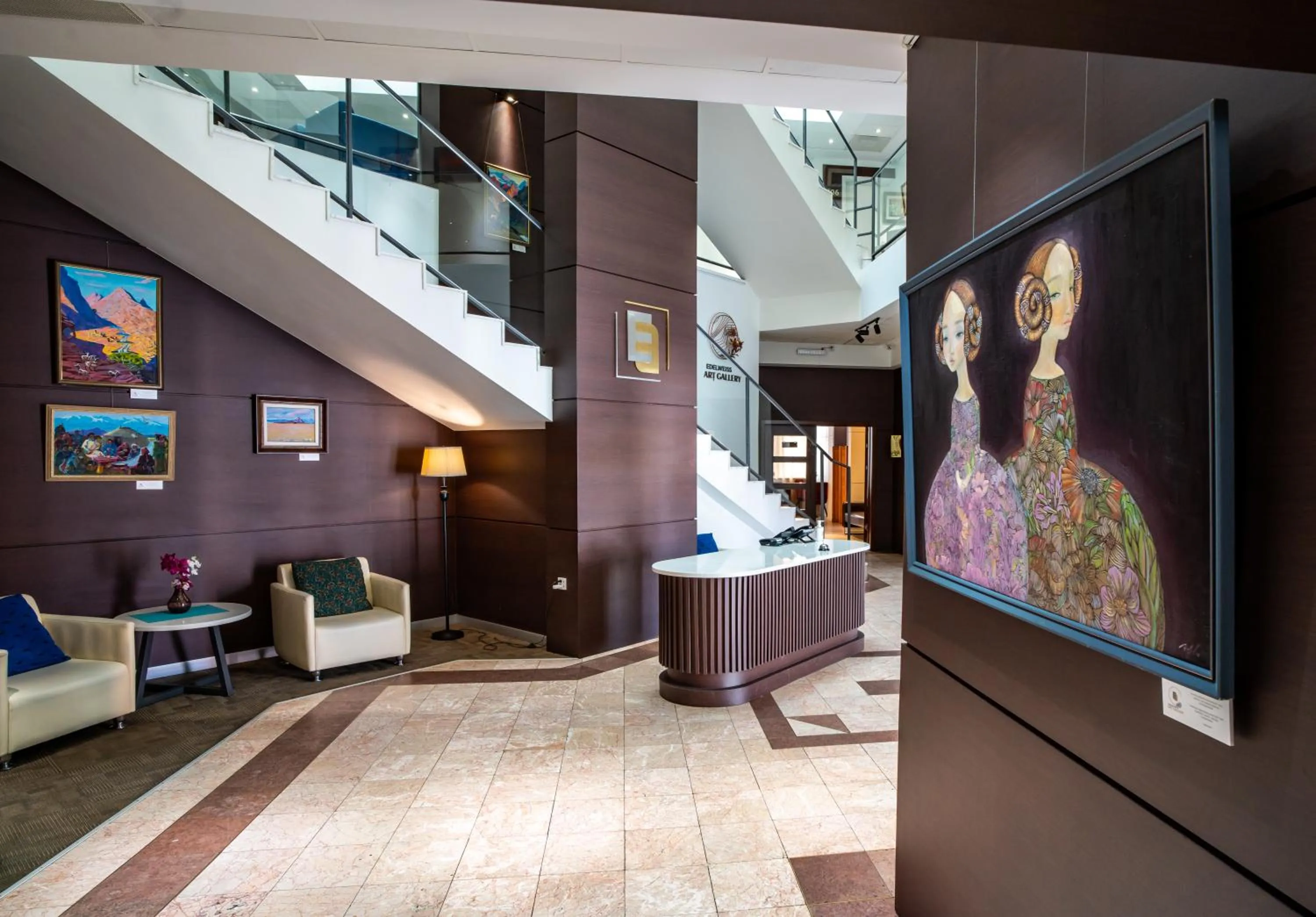 Lobby or reception in Edelweiss Art Hotel