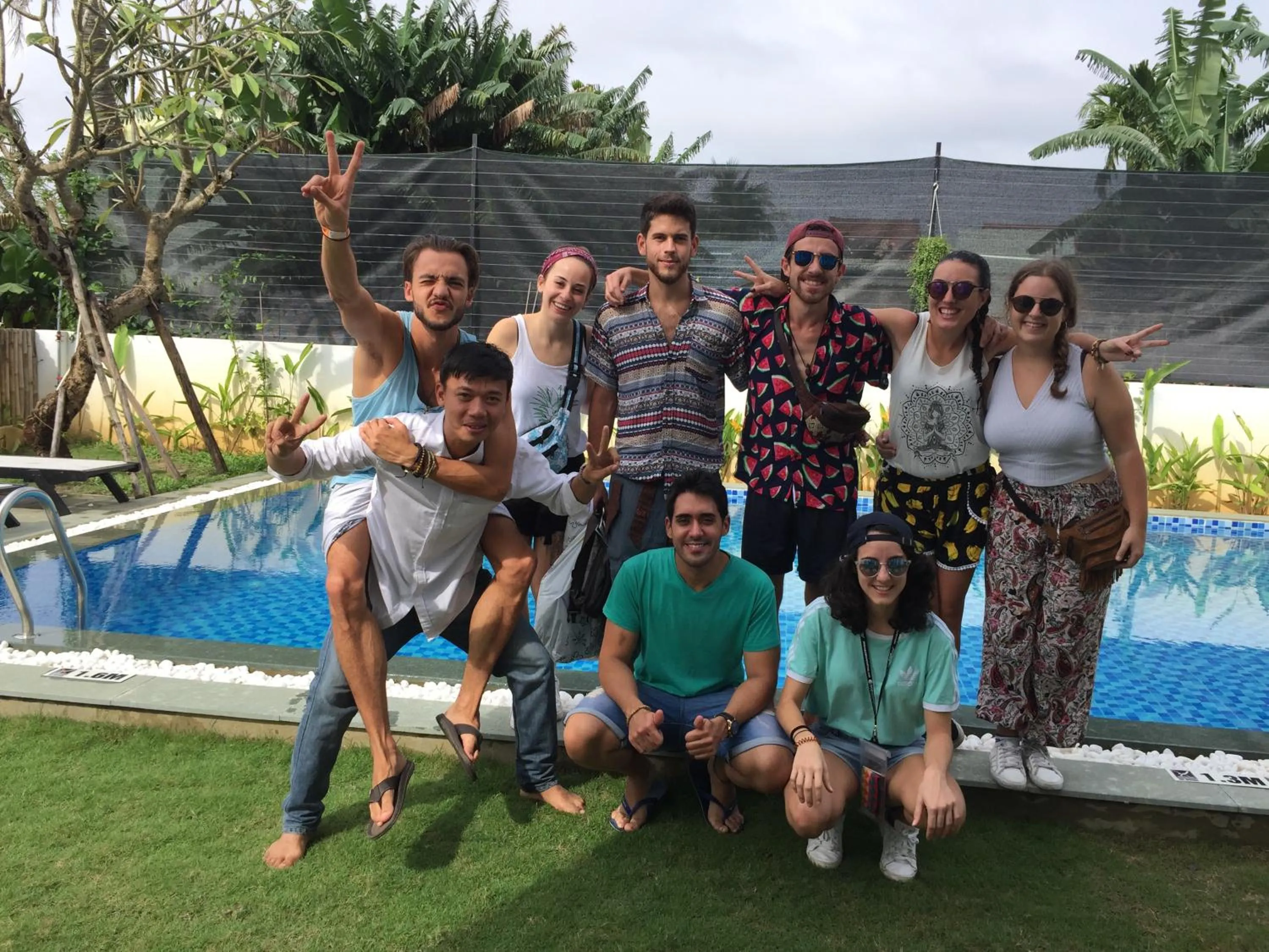 group of guests in Hoi An Sunny Pool Villa