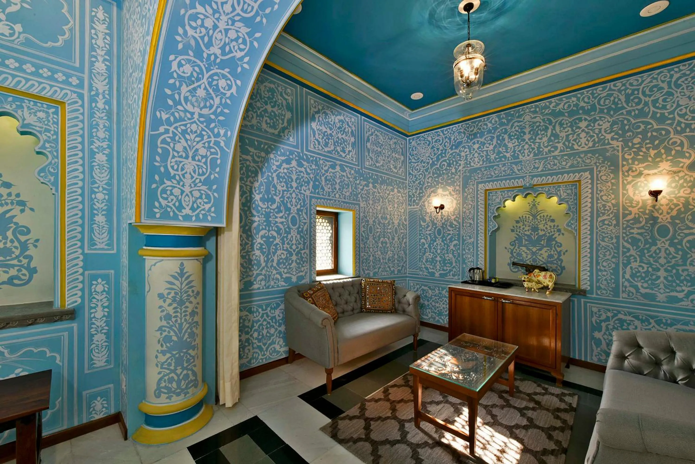 Living room in Gogunda Palace