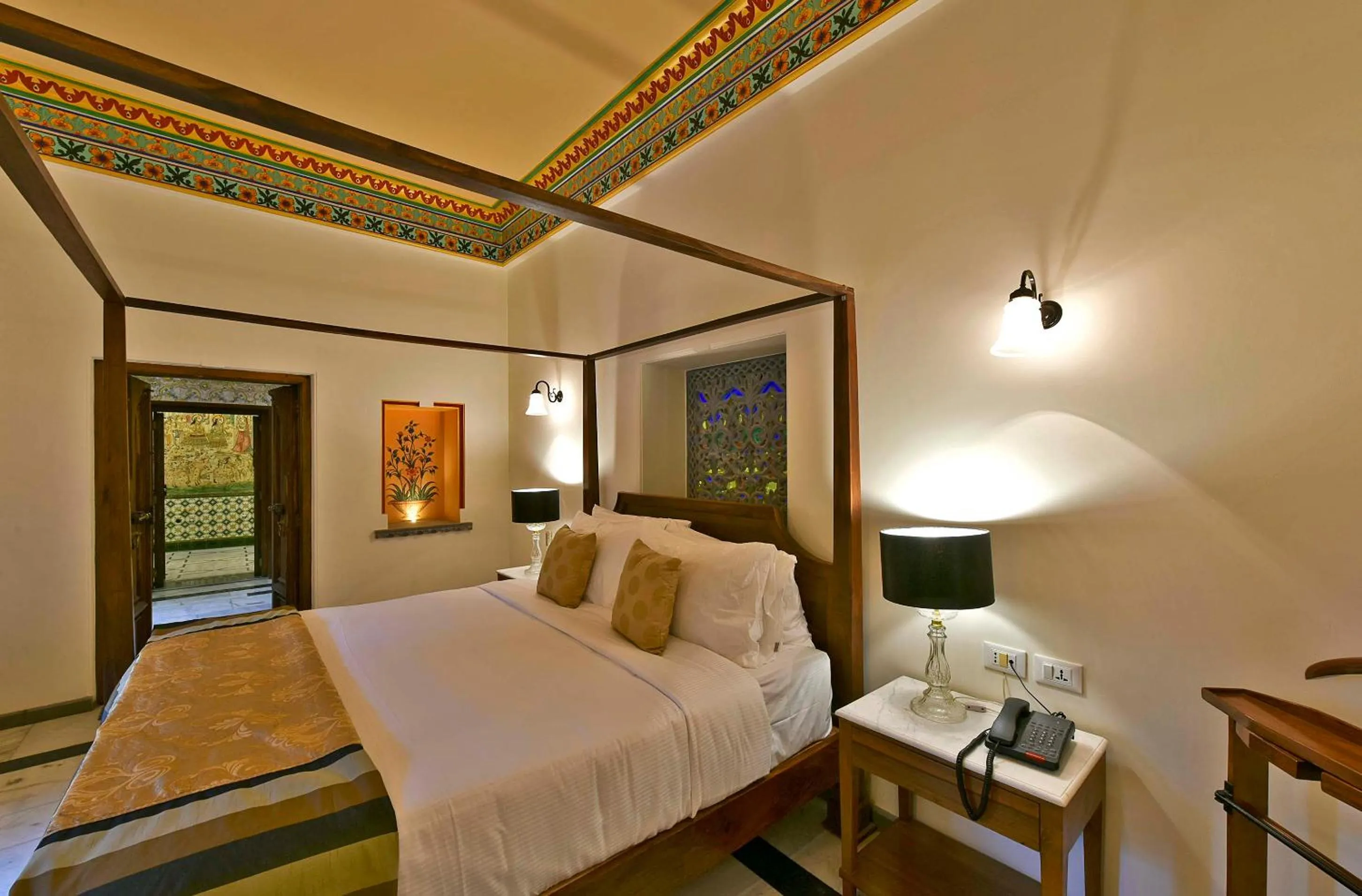 Bed in Gogunda Palace