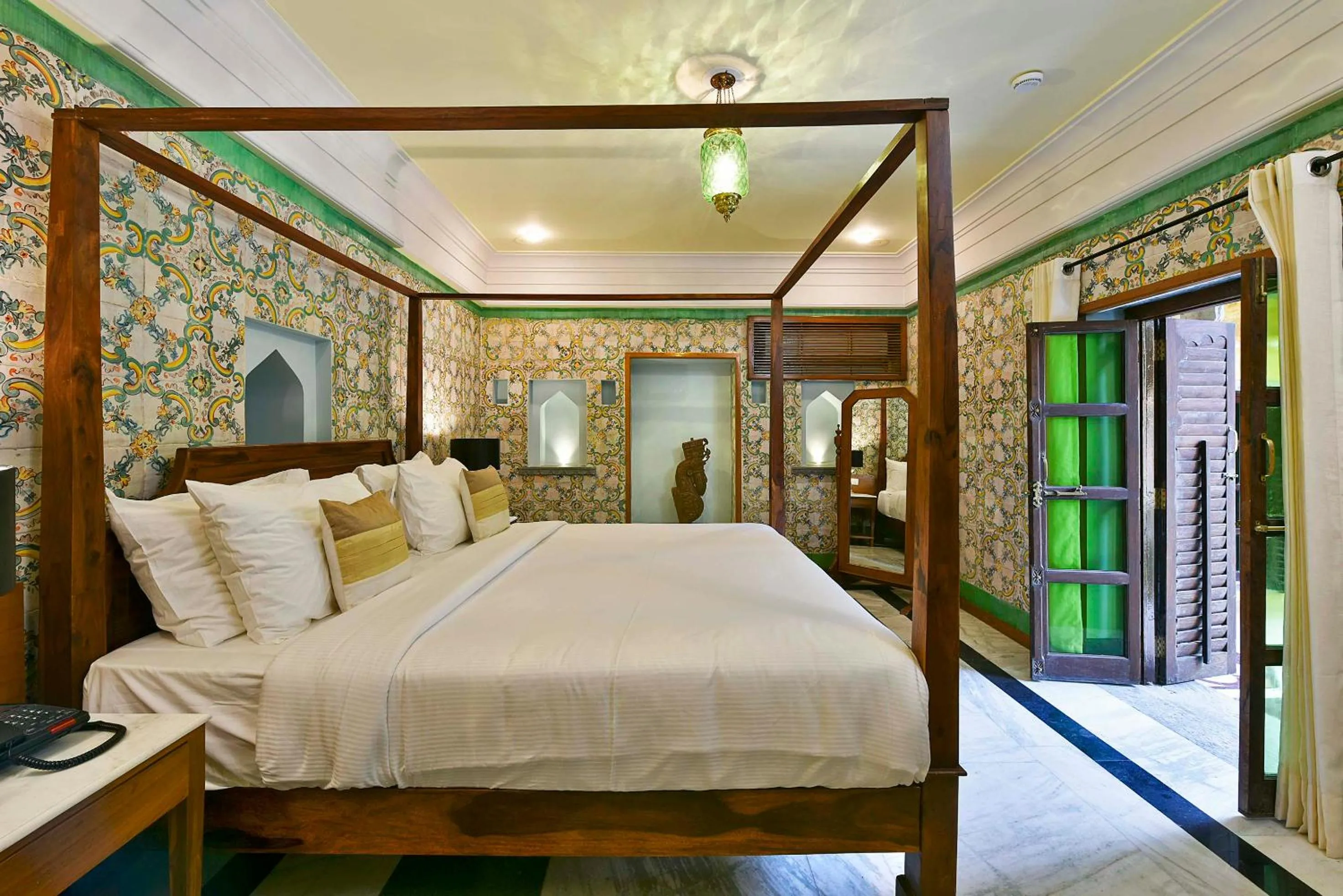 Bed in Gogunda Palace