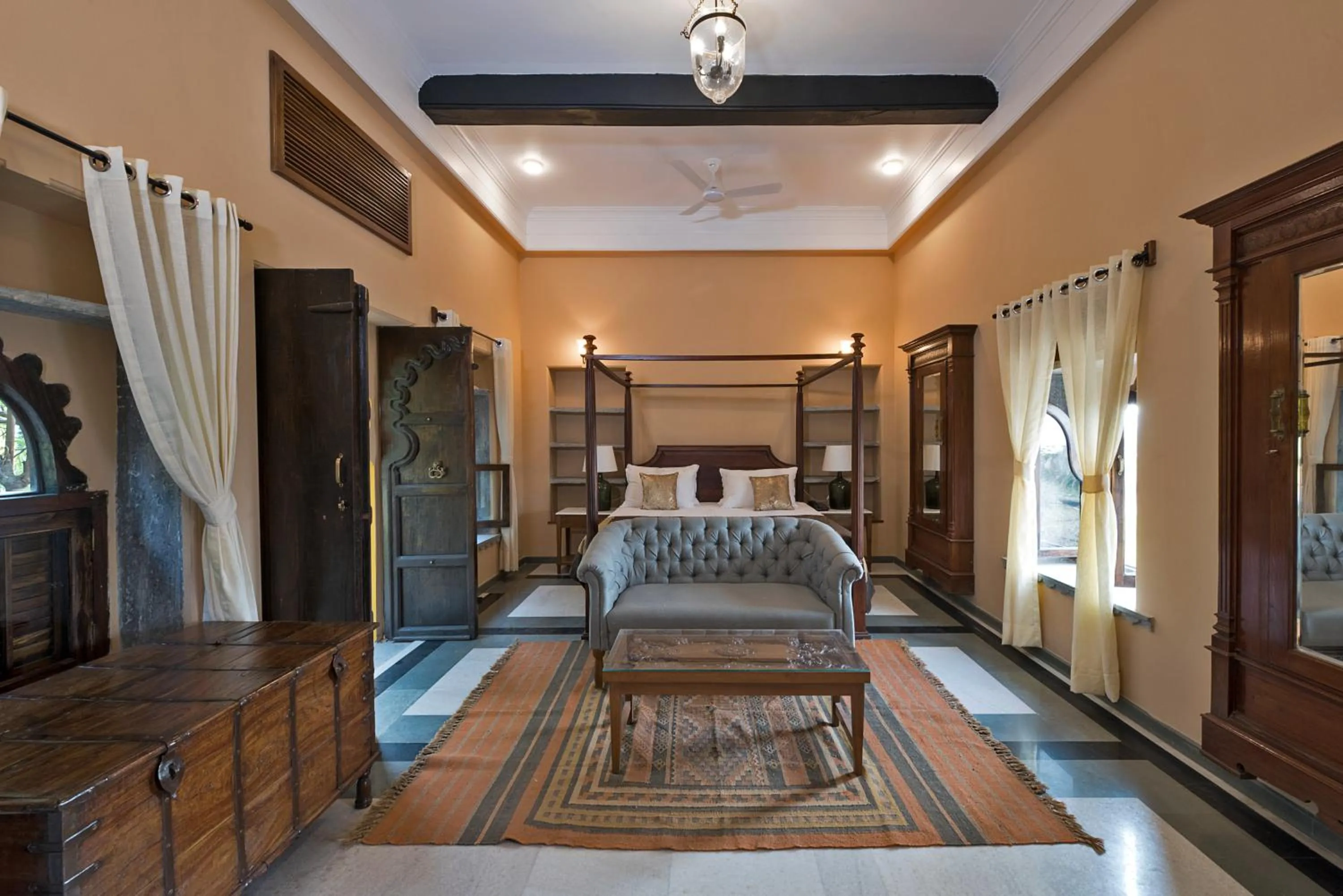 Bed in Gogunda Palace