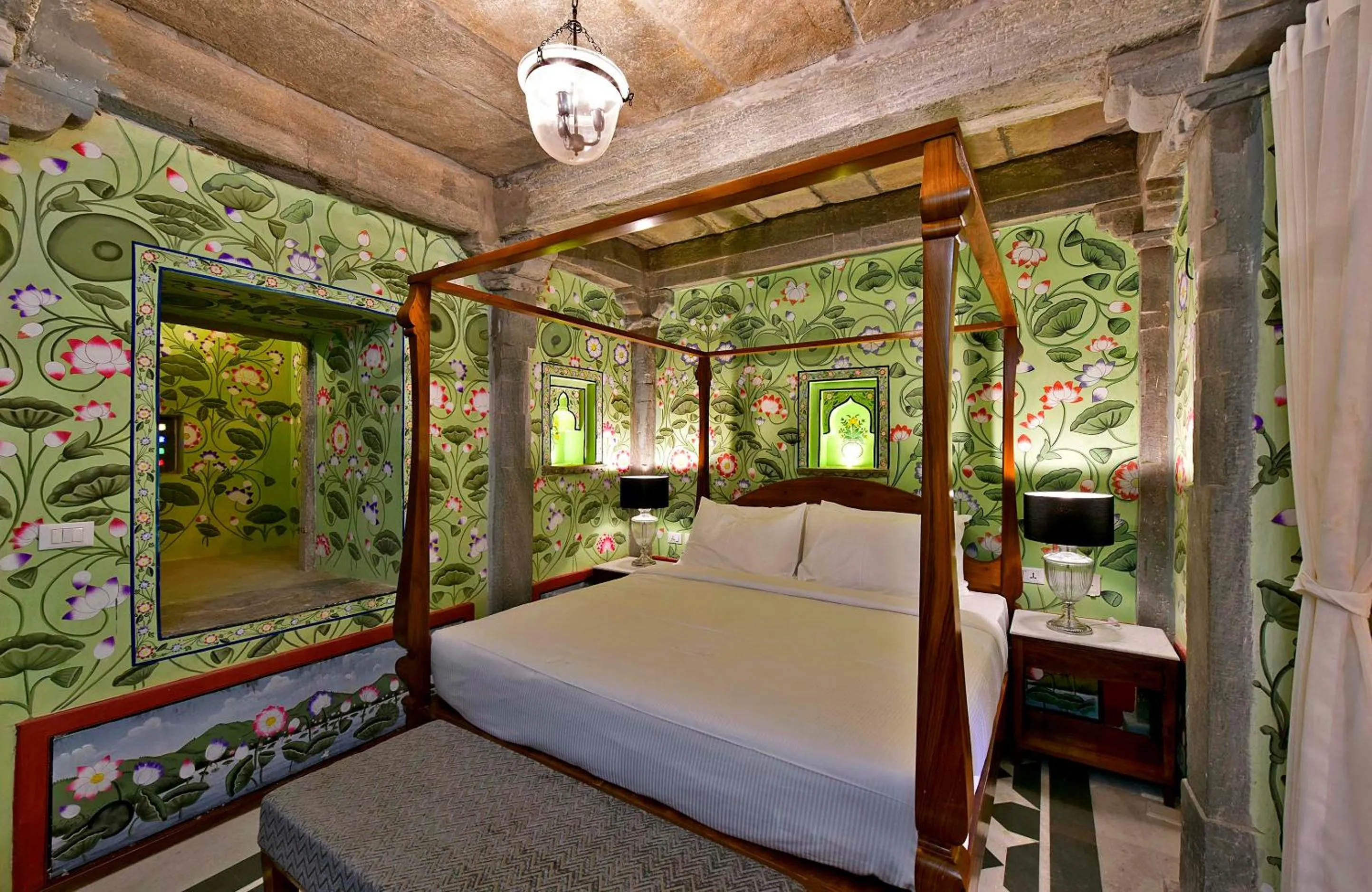 Bed in Gogunda Palace