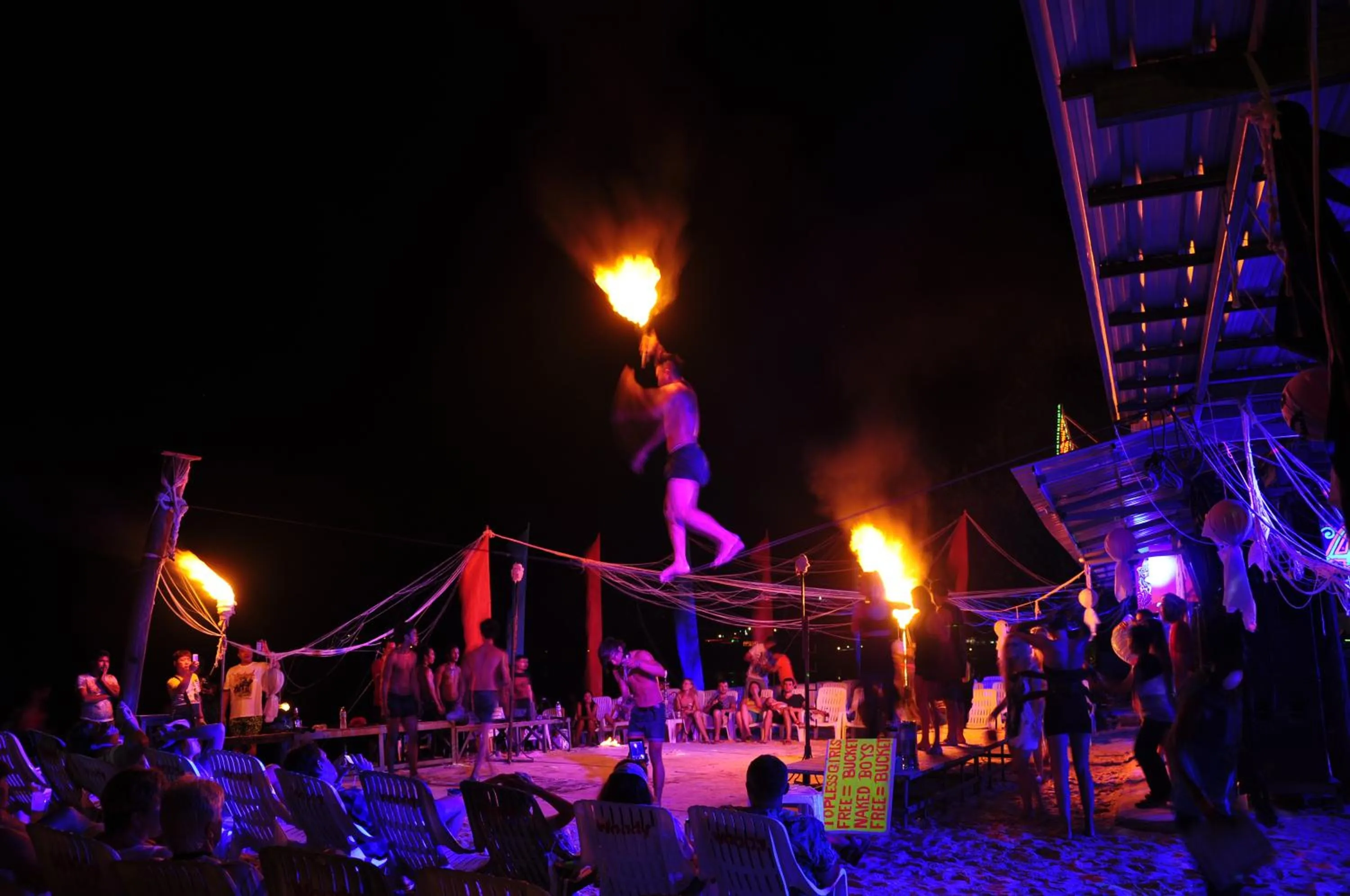 Evening entertainment in Phi Phi Twin Palms Bungalow