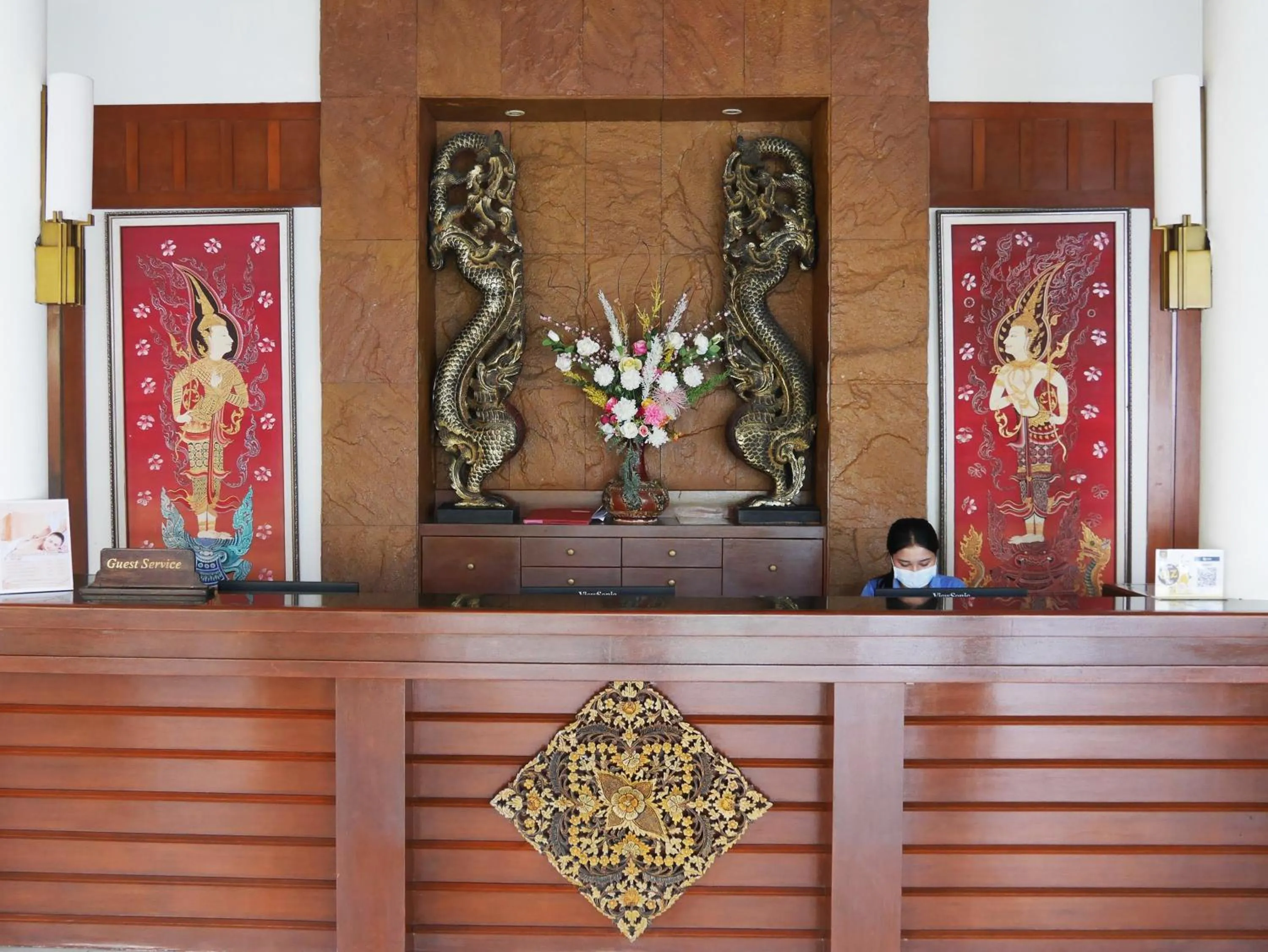 Lobby or reception in Diamond Cottage Resort & Spa