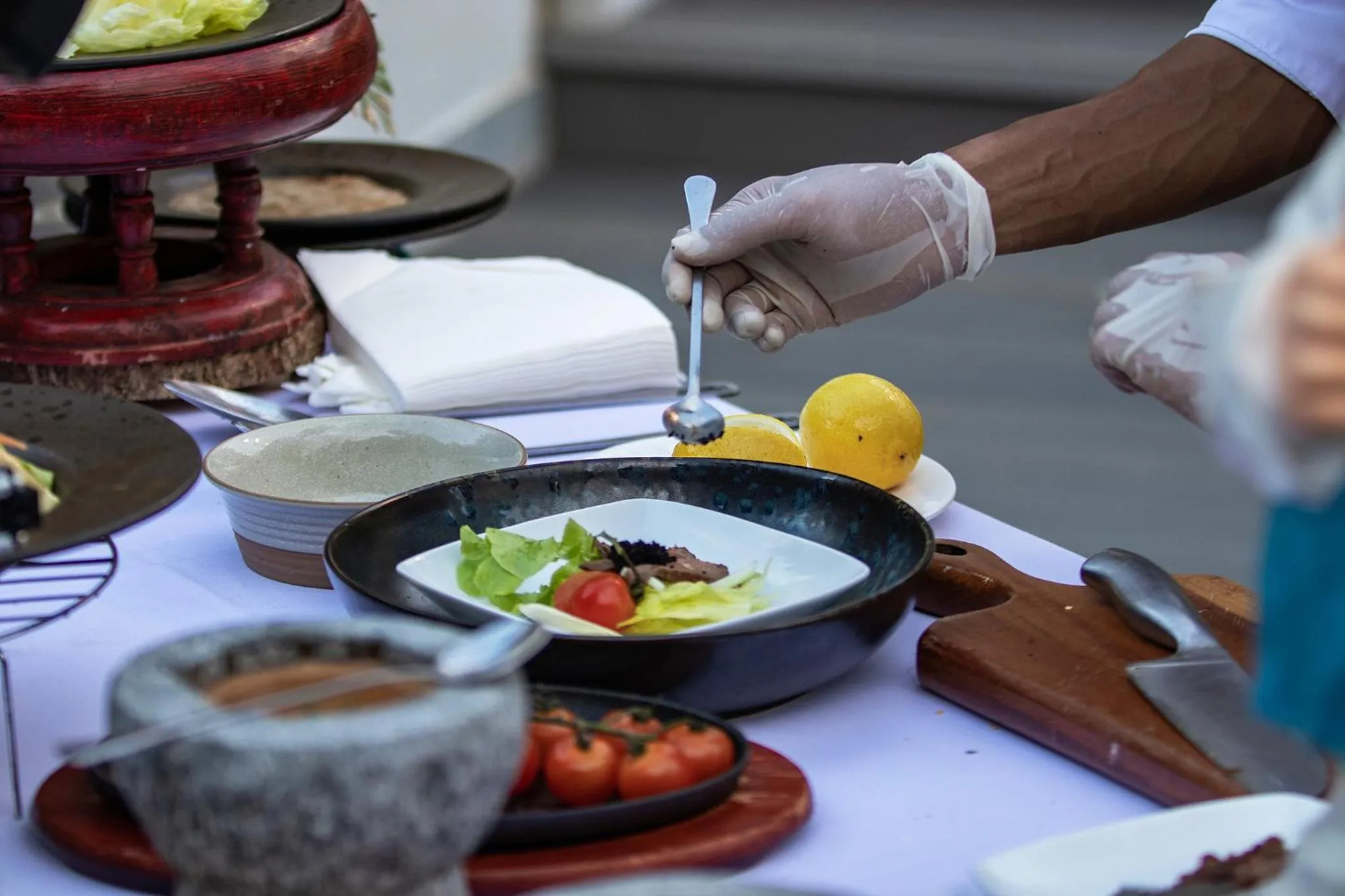 Food close-up in Diamond Cottage Resort & Spa