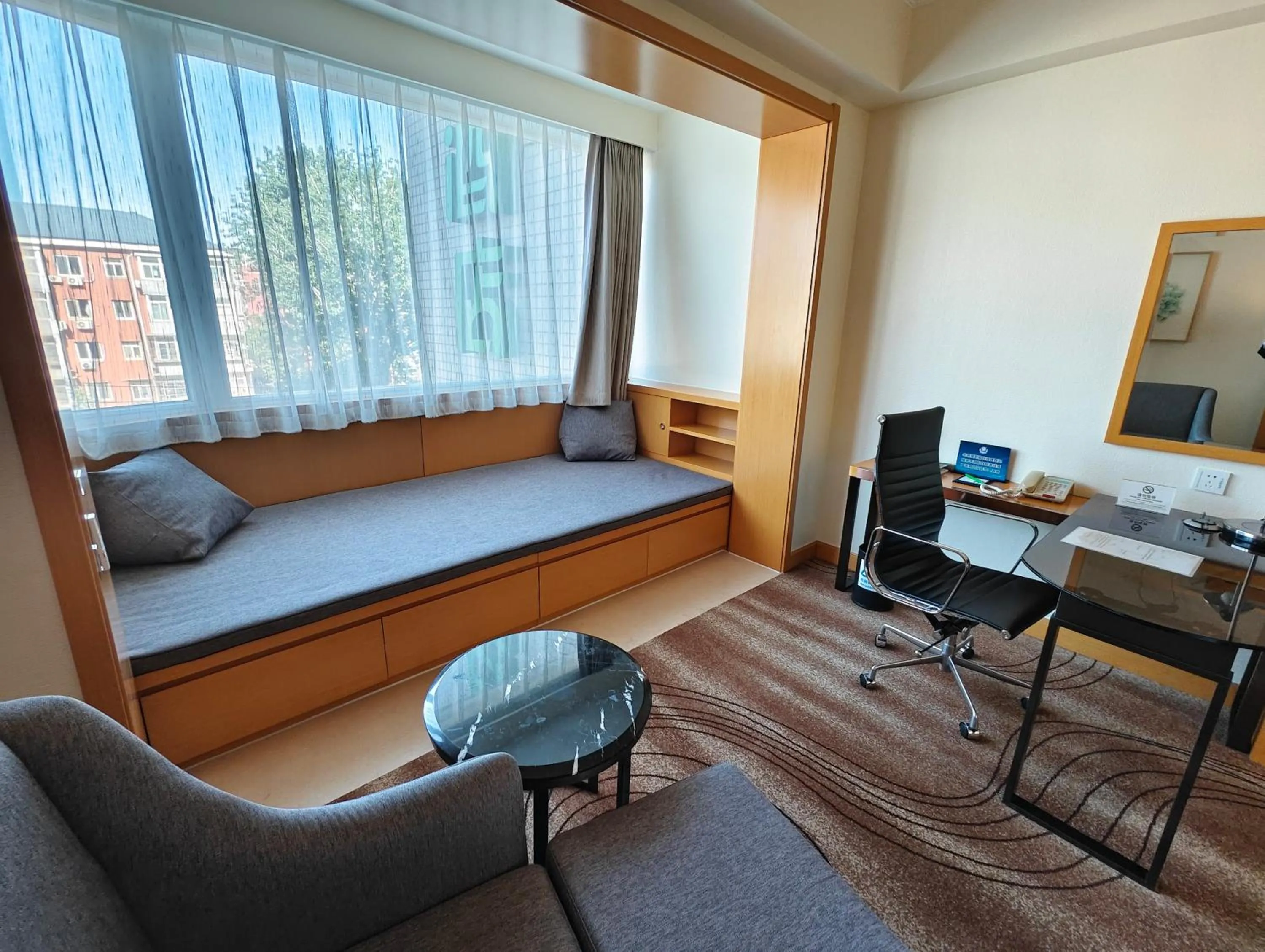 Seating area, Bed in Holiday Inn Beijing Chang An West by IHG