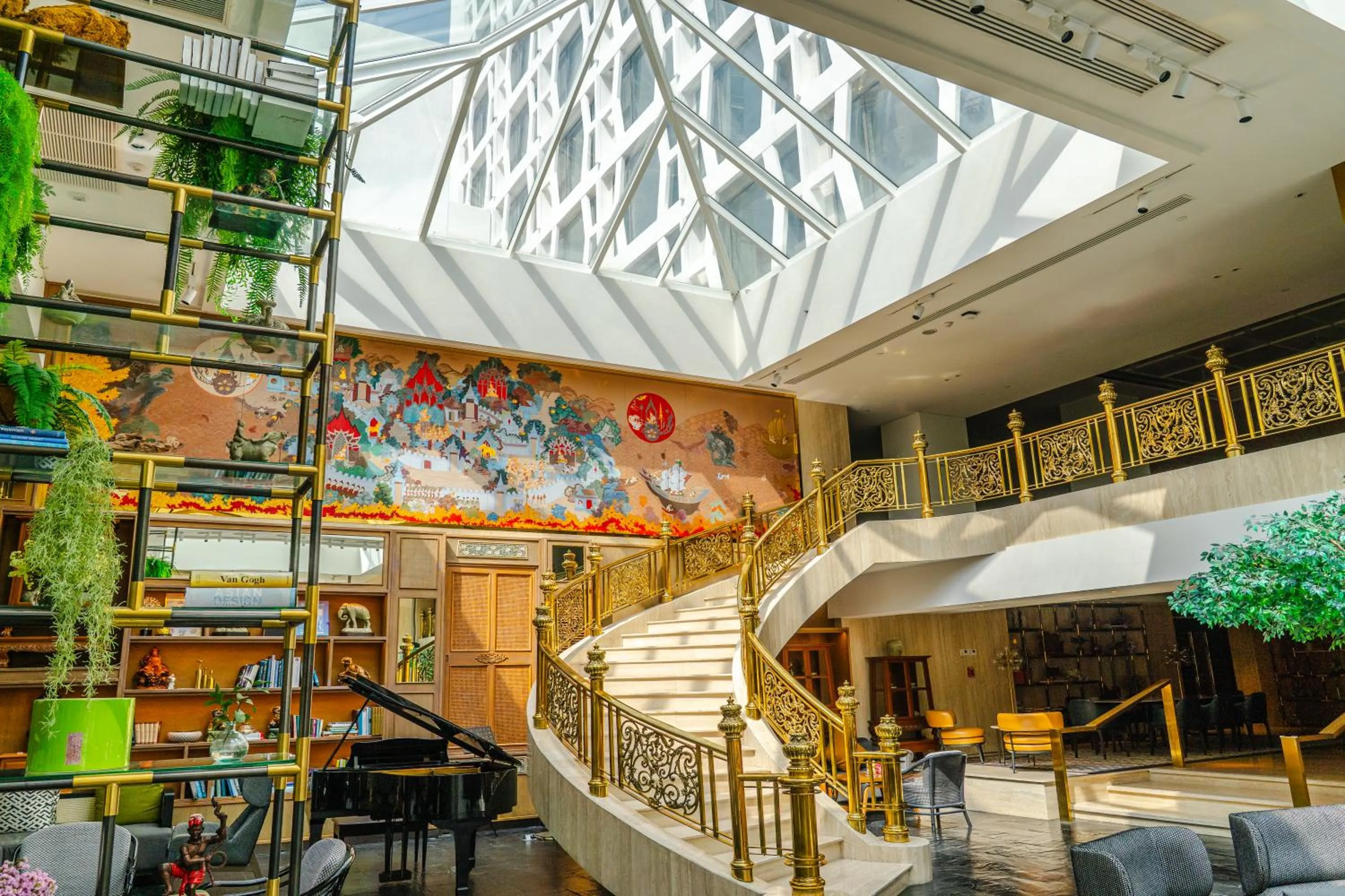 Decorative detail in Montien Hotel Surawong Bangkok