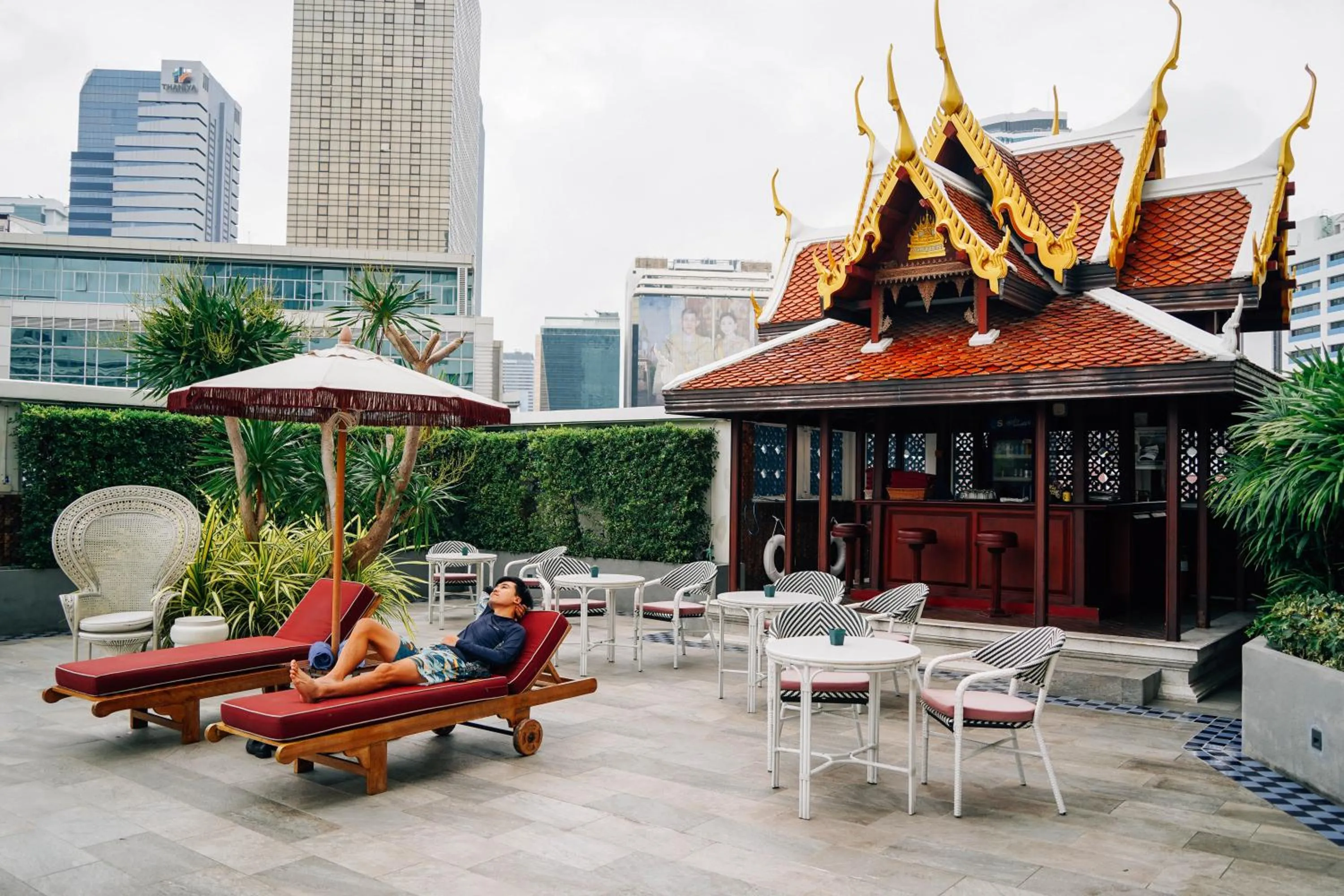 Swimming pool in Montien Hotel Surawong Bangkok