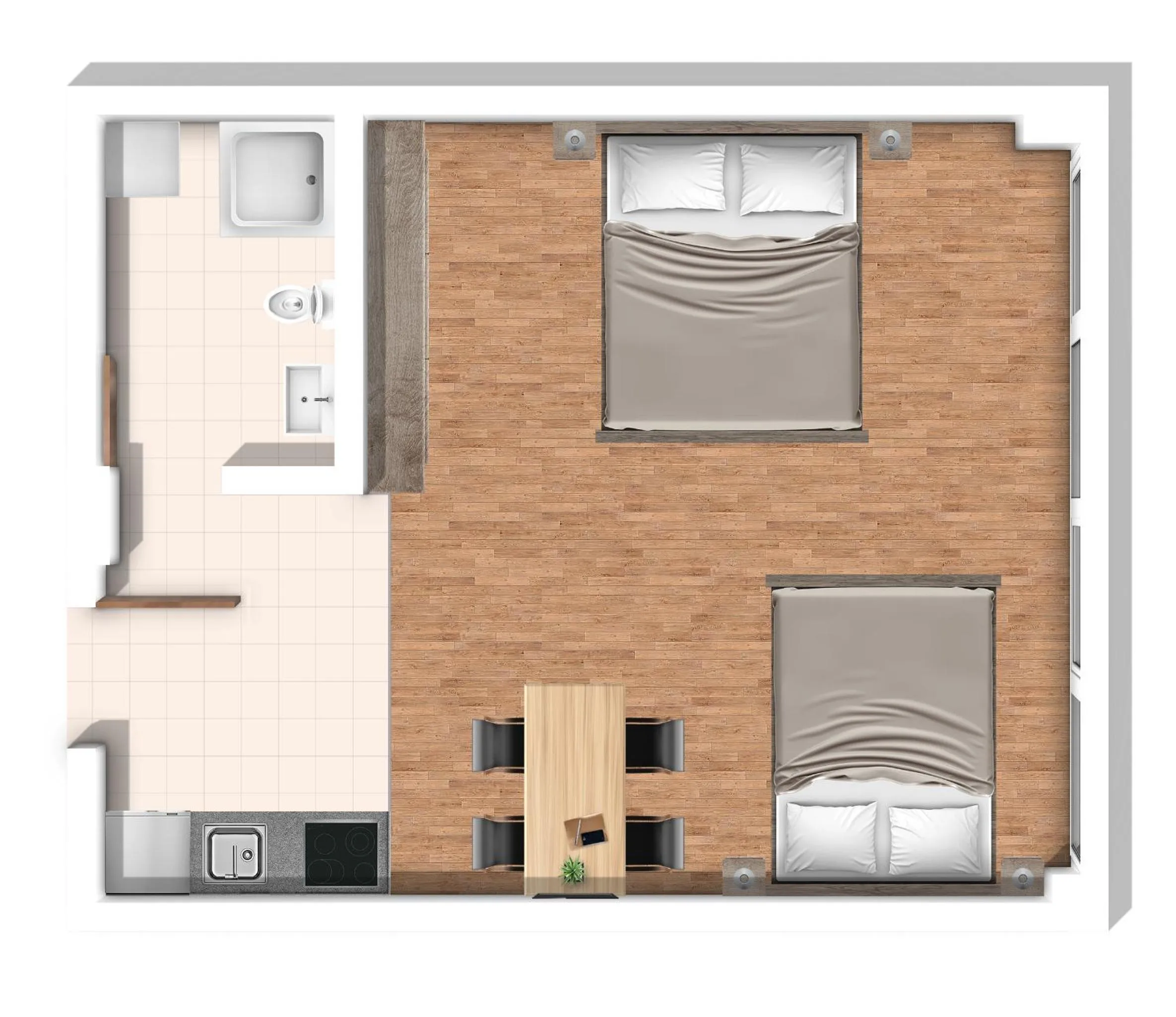 Photo of the whole room in AMC Apartments Ku'damm & Bundesallee