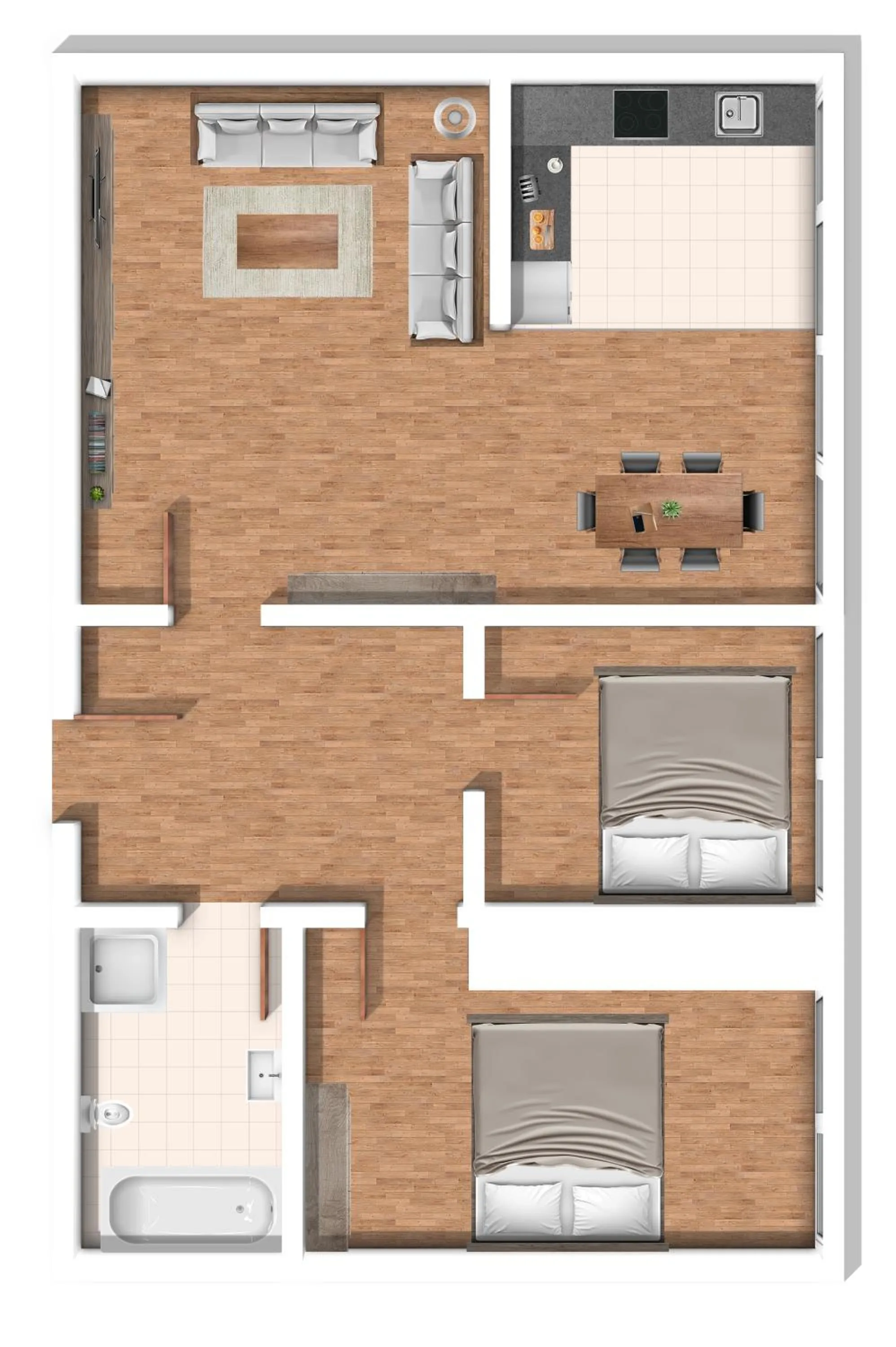 Photo of the whole room in AMC Apartments Ku'damm & Bundesallee