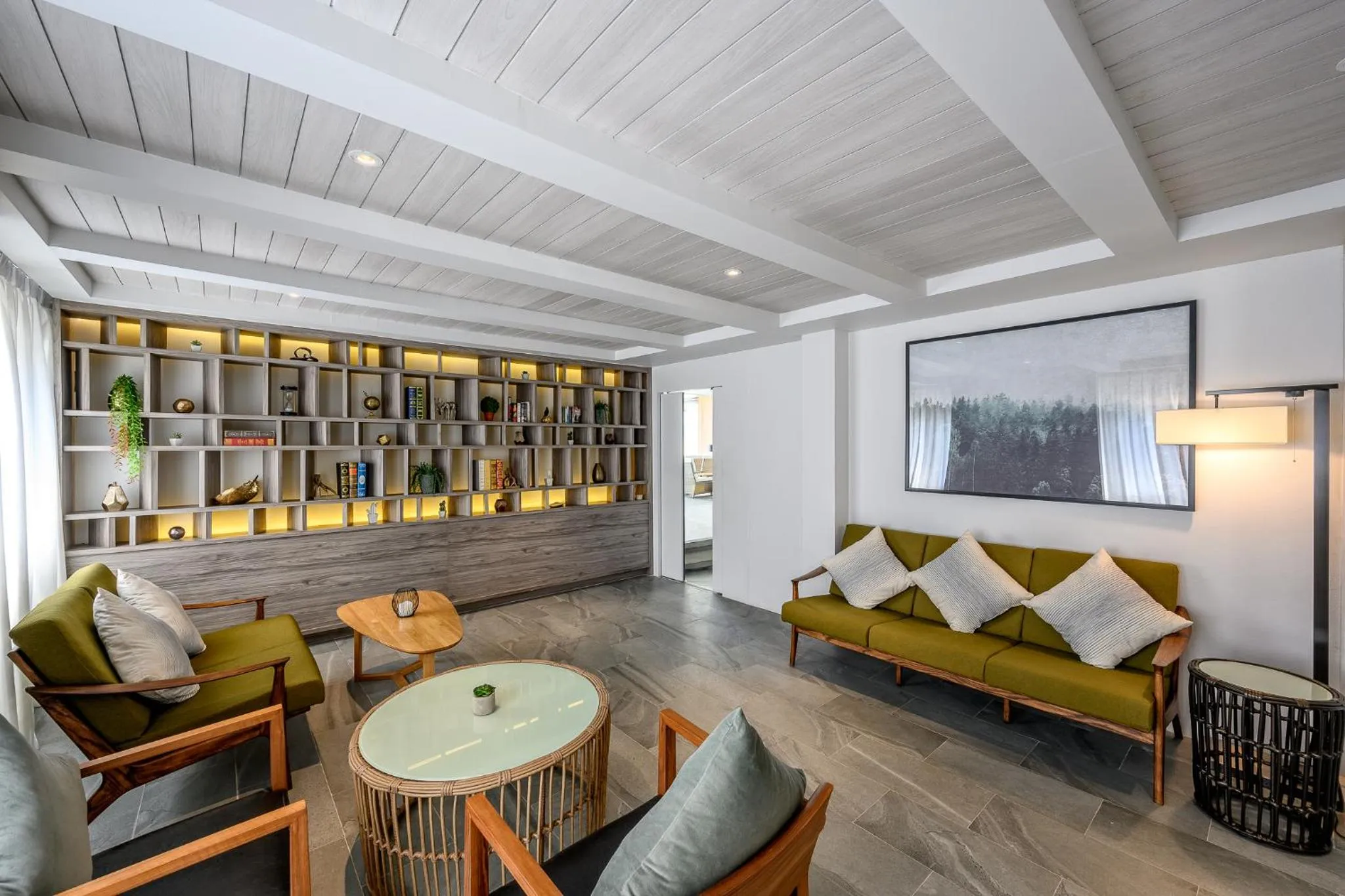 Library in Namaka Resort Kamala