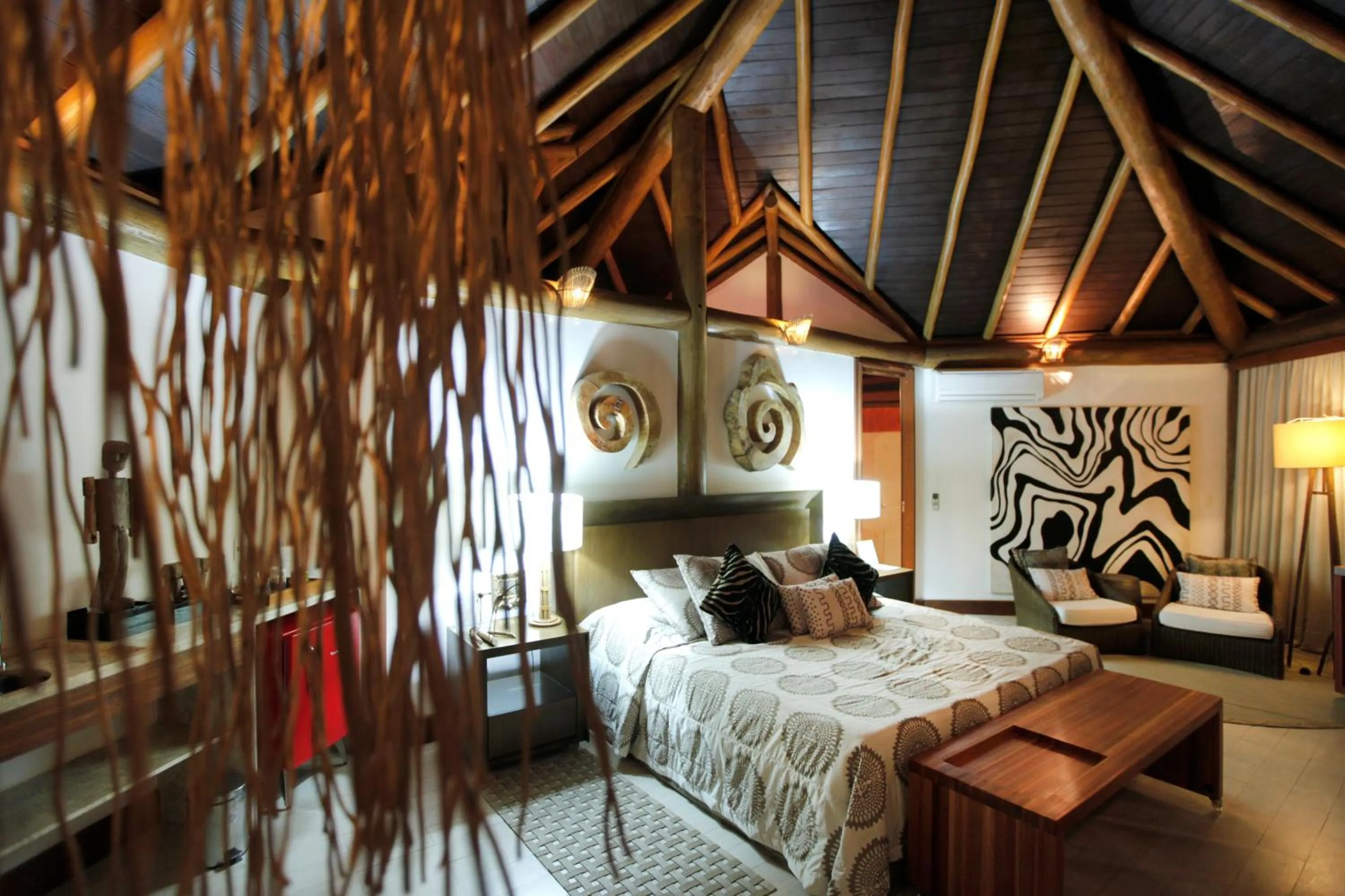 Decorative detail, Bed in Pousada Triboju