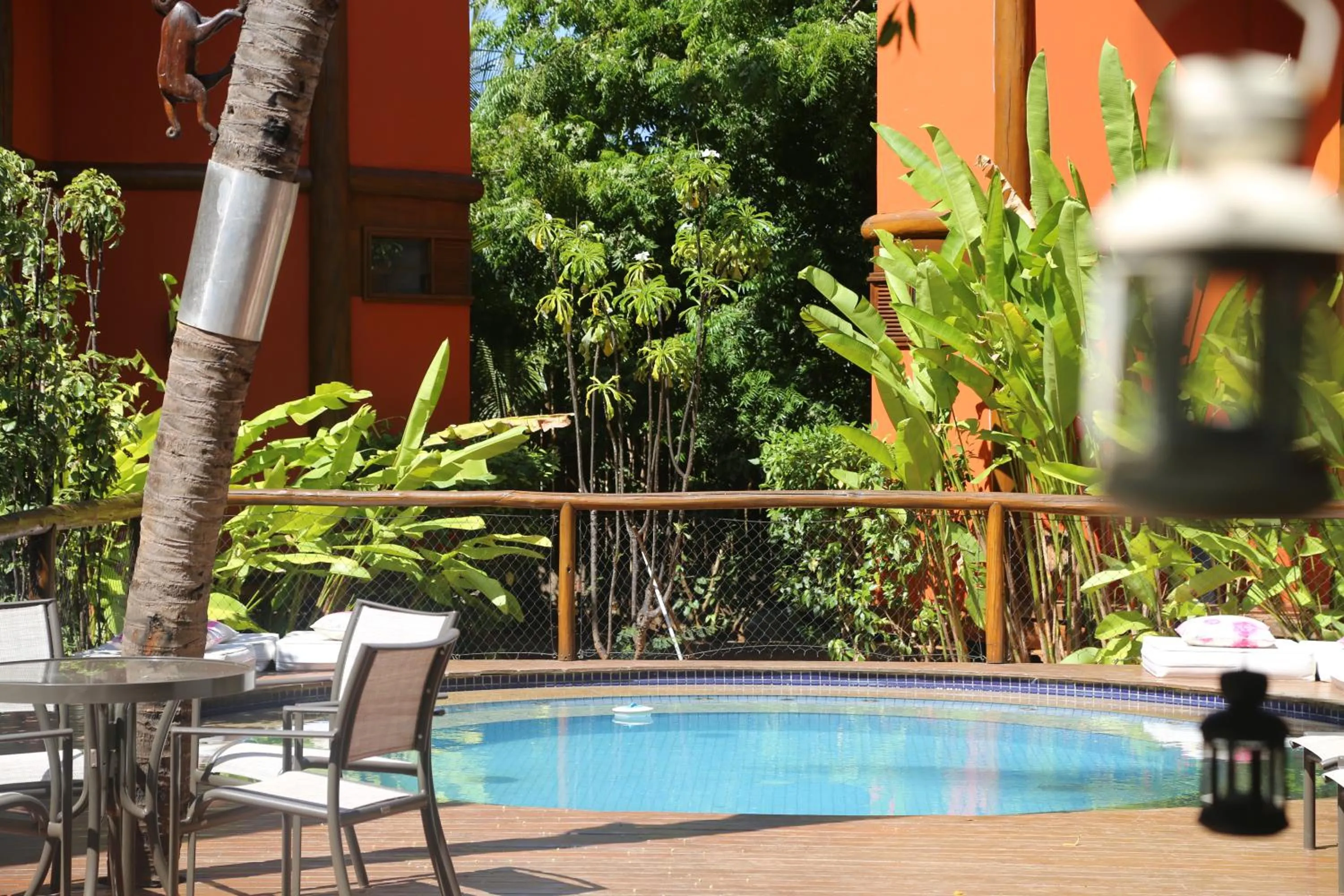 Pool view in Pousada Triboju