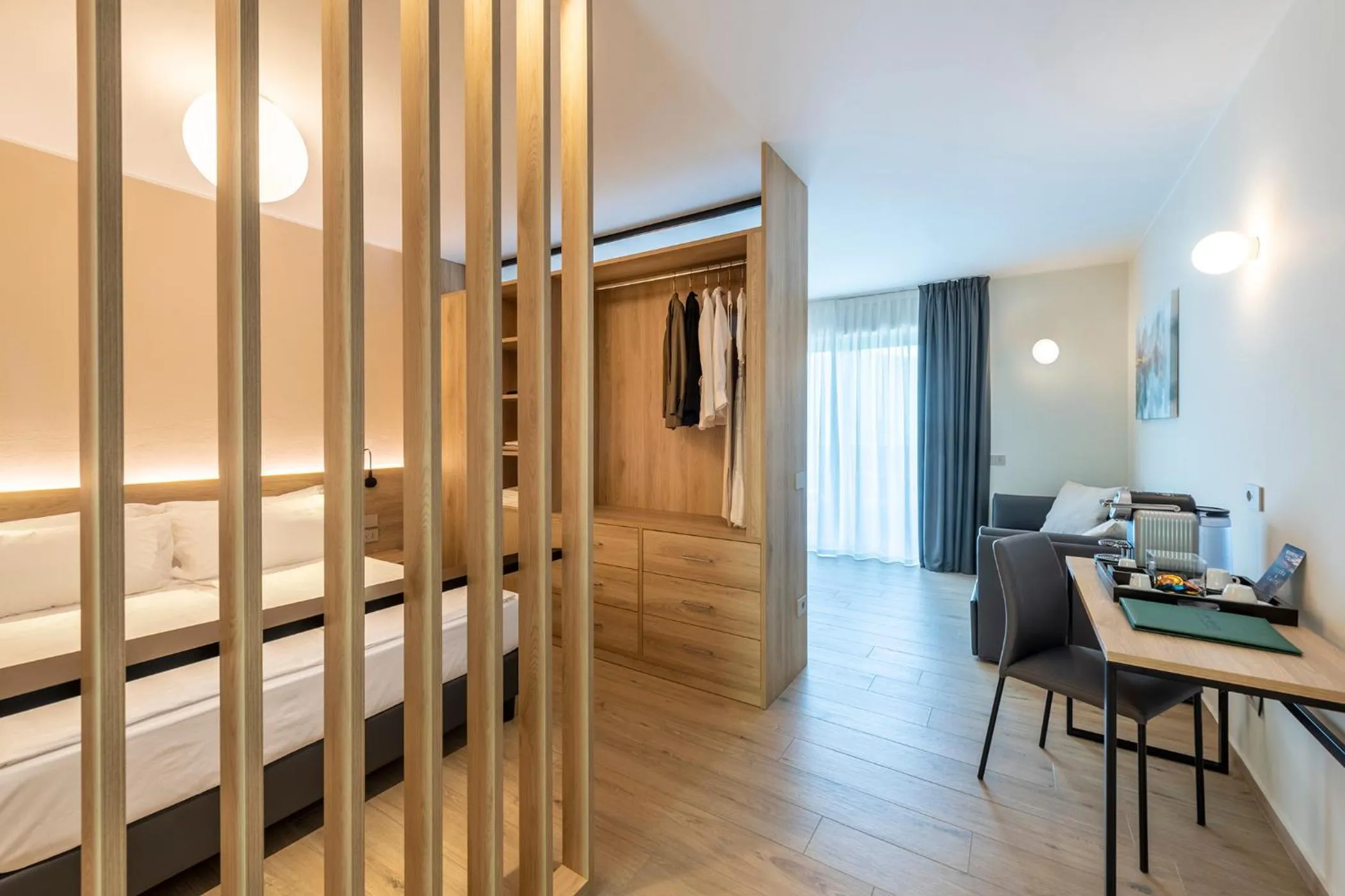 Bed in Evo Suites Apartments