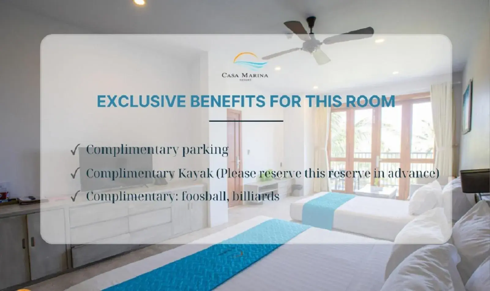 Deluxe Triple Room with Sea View in Casa Marina Resort Deluxe Triple Room with Sea View in Casa Marina Resort