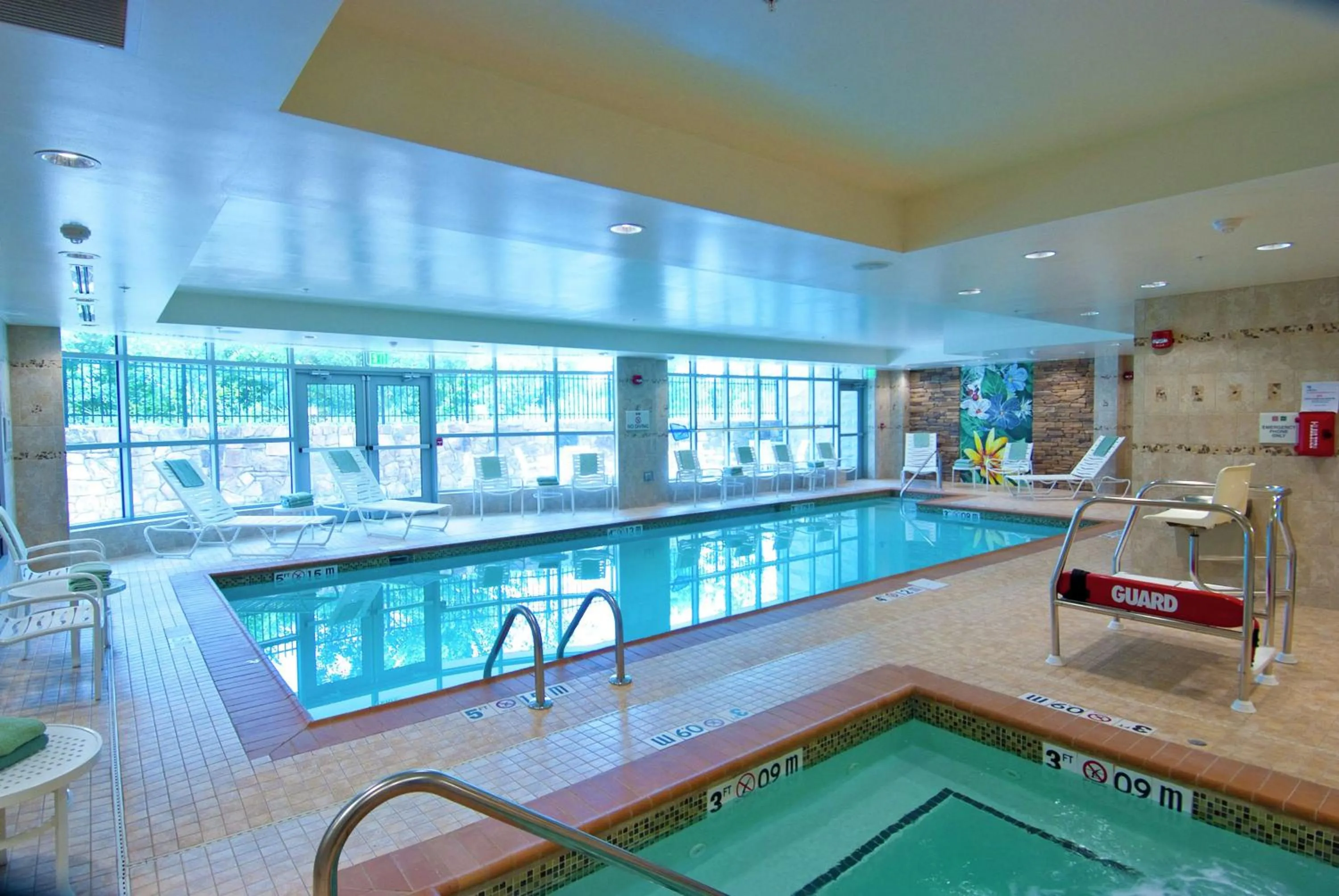 Pool view in Homewood Suites by Hilton Rockville- Gaithersburg