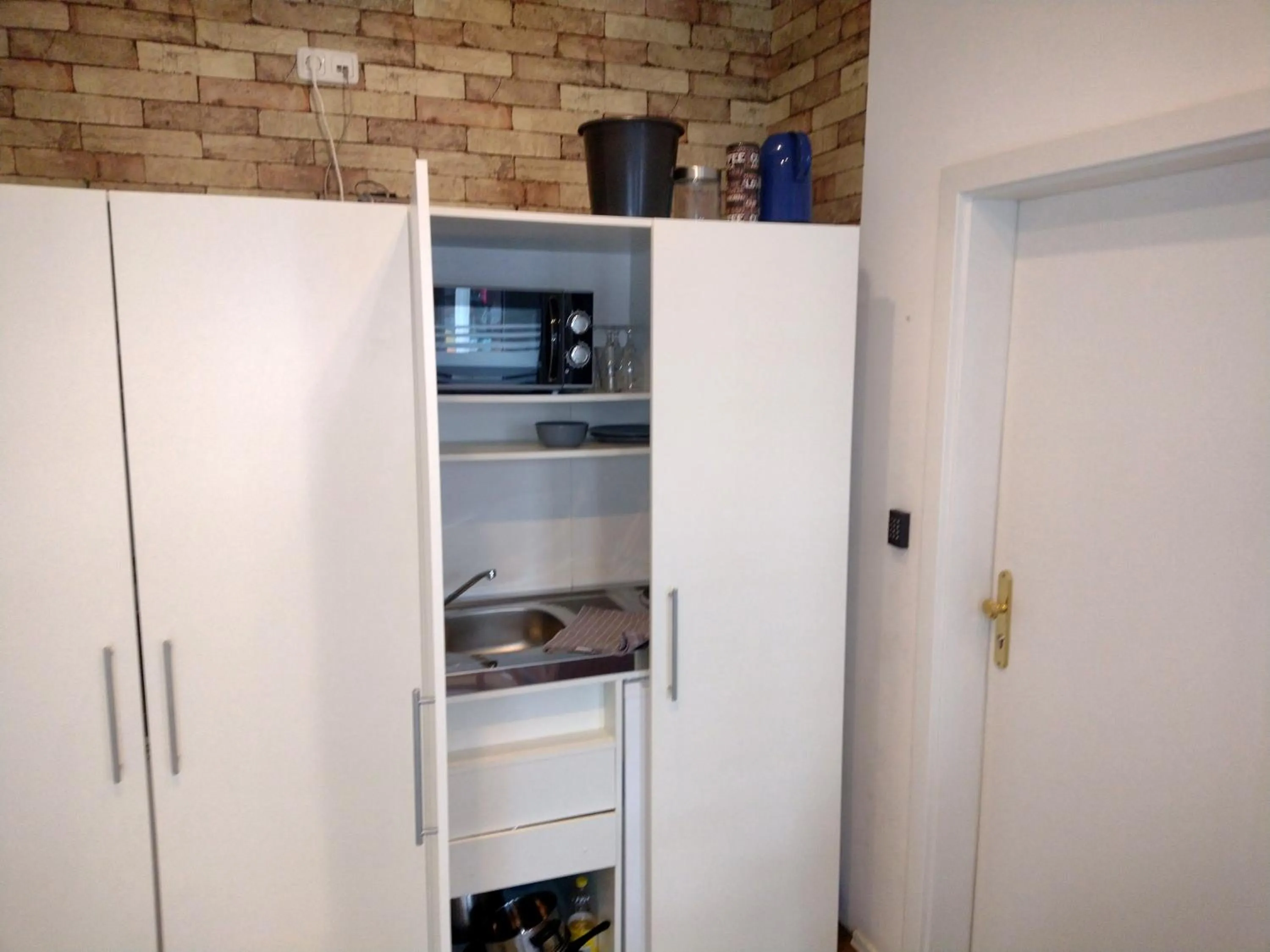 kitchen in Zum Treppche Hotel Garni