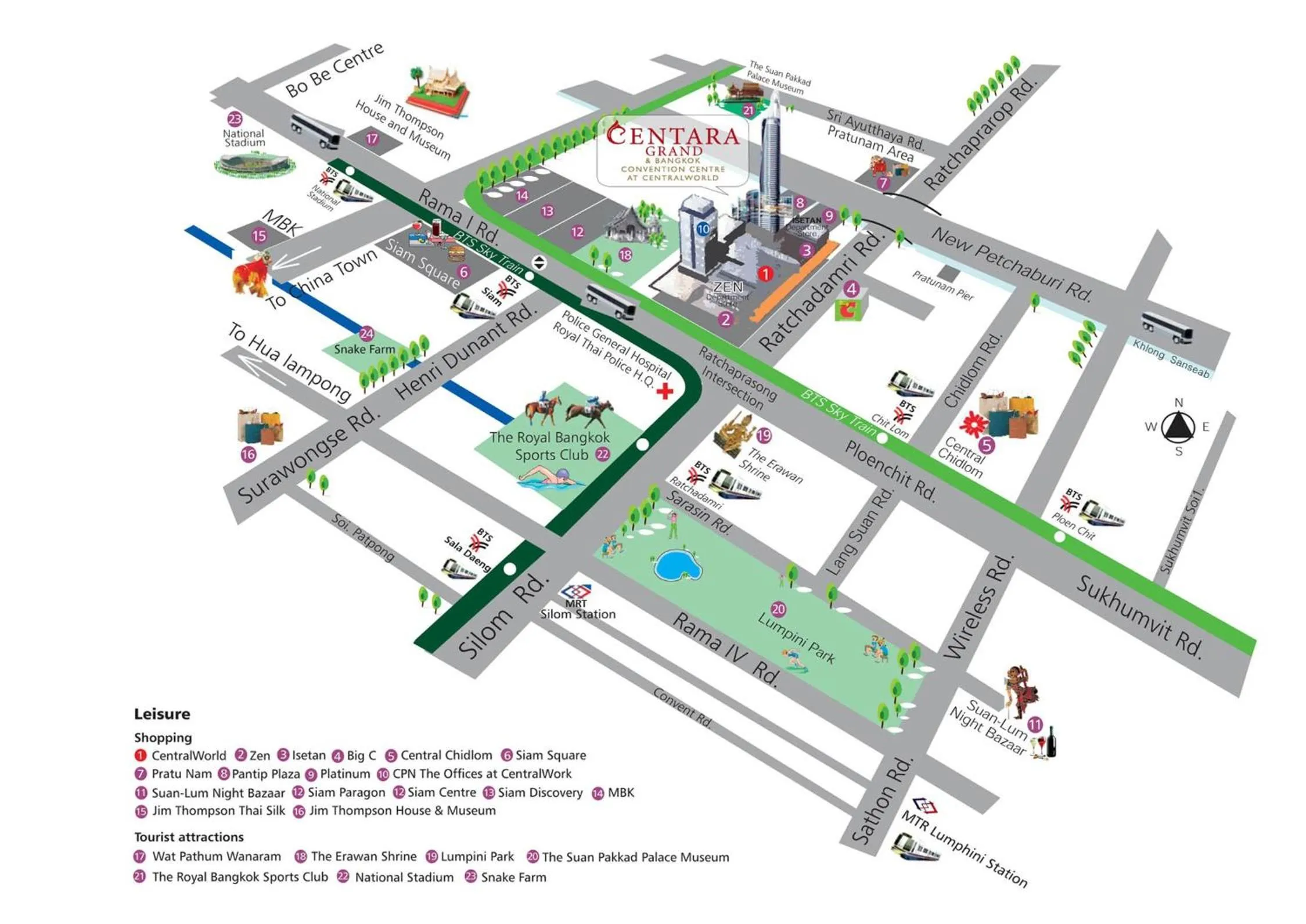 Location in Centara Grand At CentralWorld