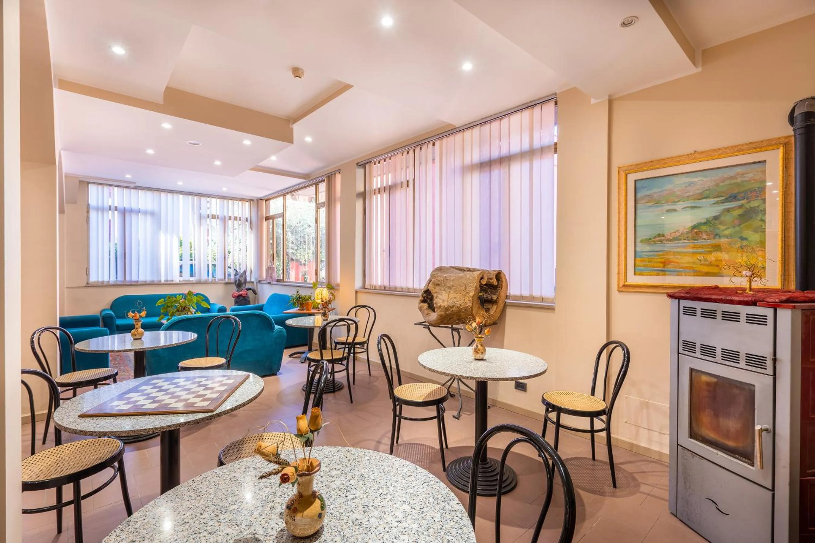 Lobby or reception in Hotel Trasimeno