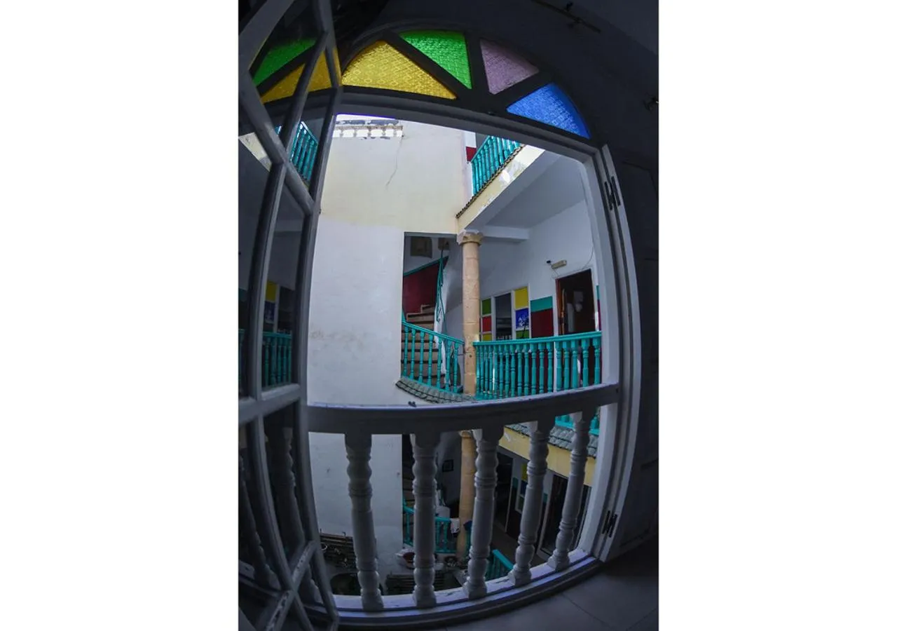 Balcony/Terrace in Essaouira Youth Hostel & Social Travel