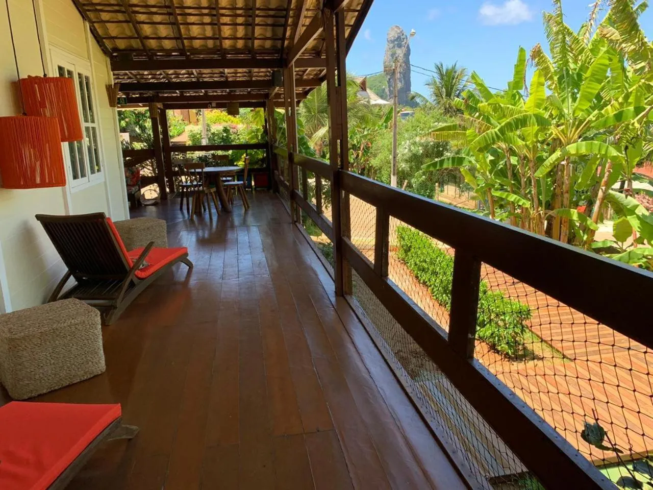 Balcony/Terrace in Pousada Mar Atlântico
