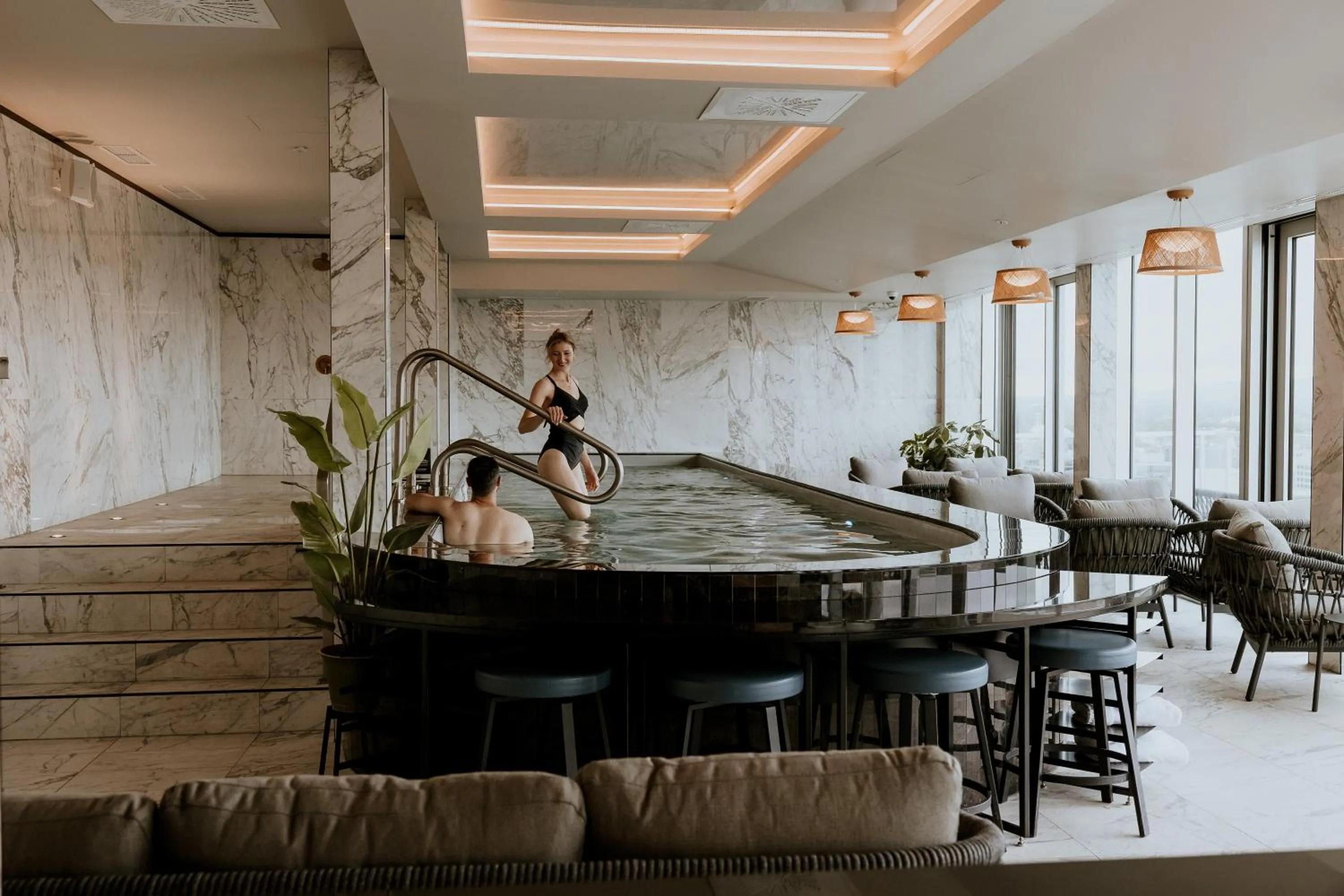 Swimming pool in Le Capitole Hotel