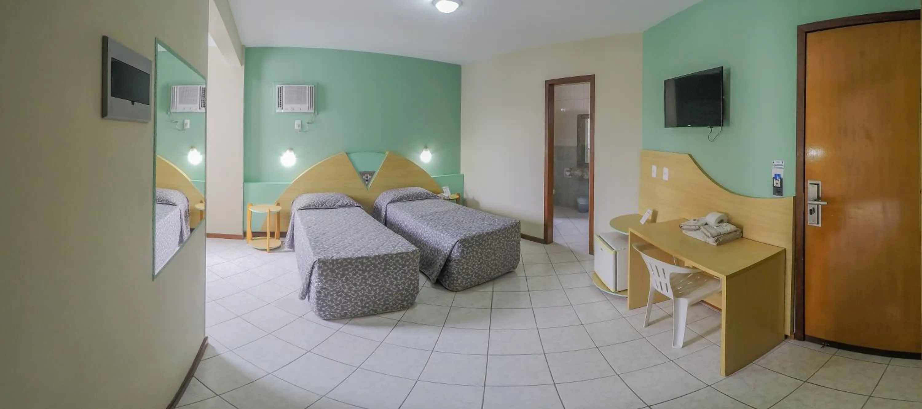 Bed in Hotel Vieiras