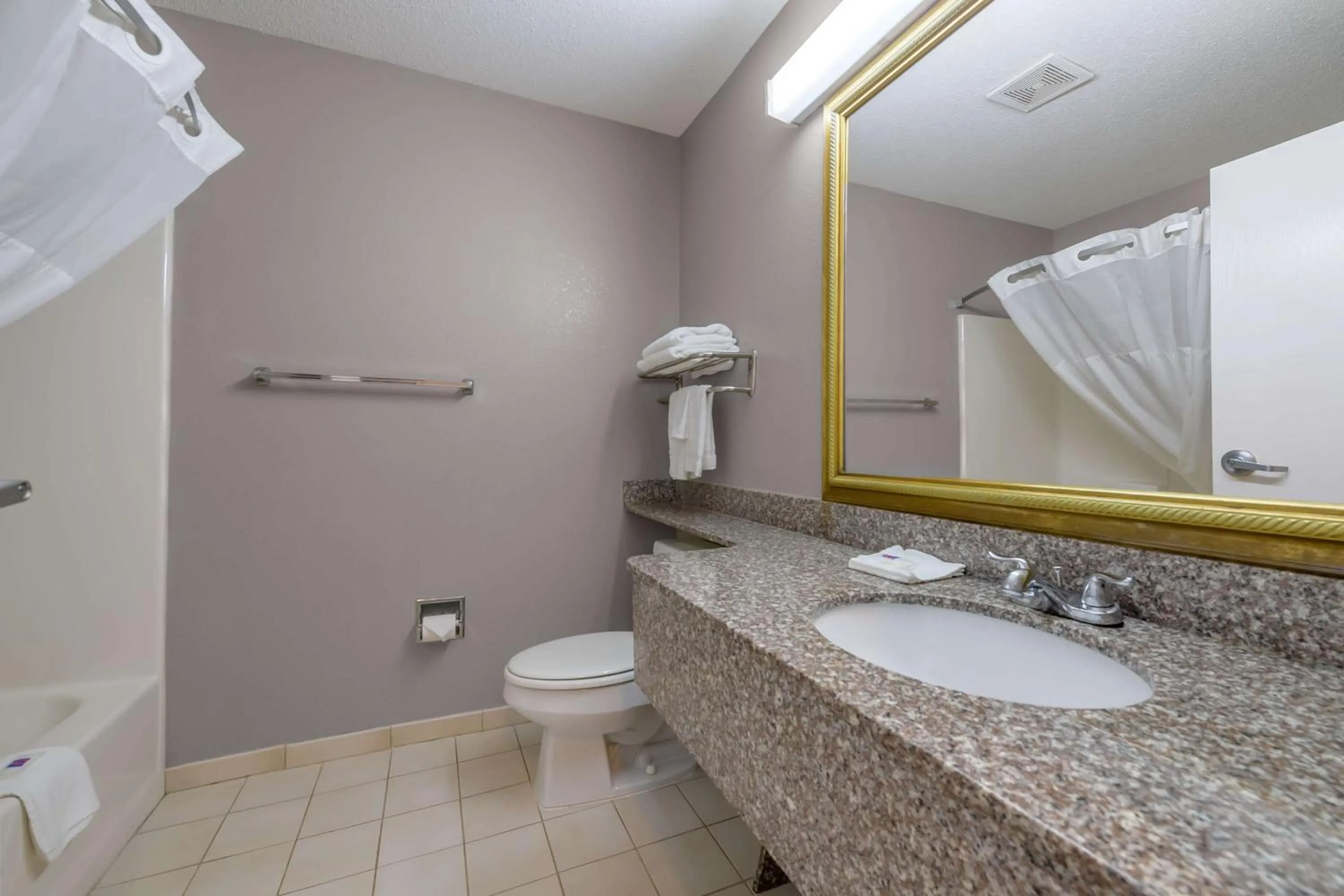 Bathroom in Motel 6 Dawsonville GA North GA Premium Outlets