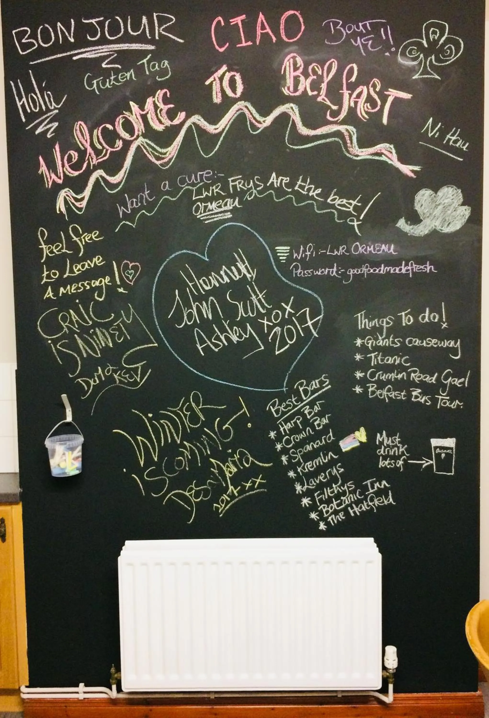 Decorative detail in Lwr Ormeau Guest House