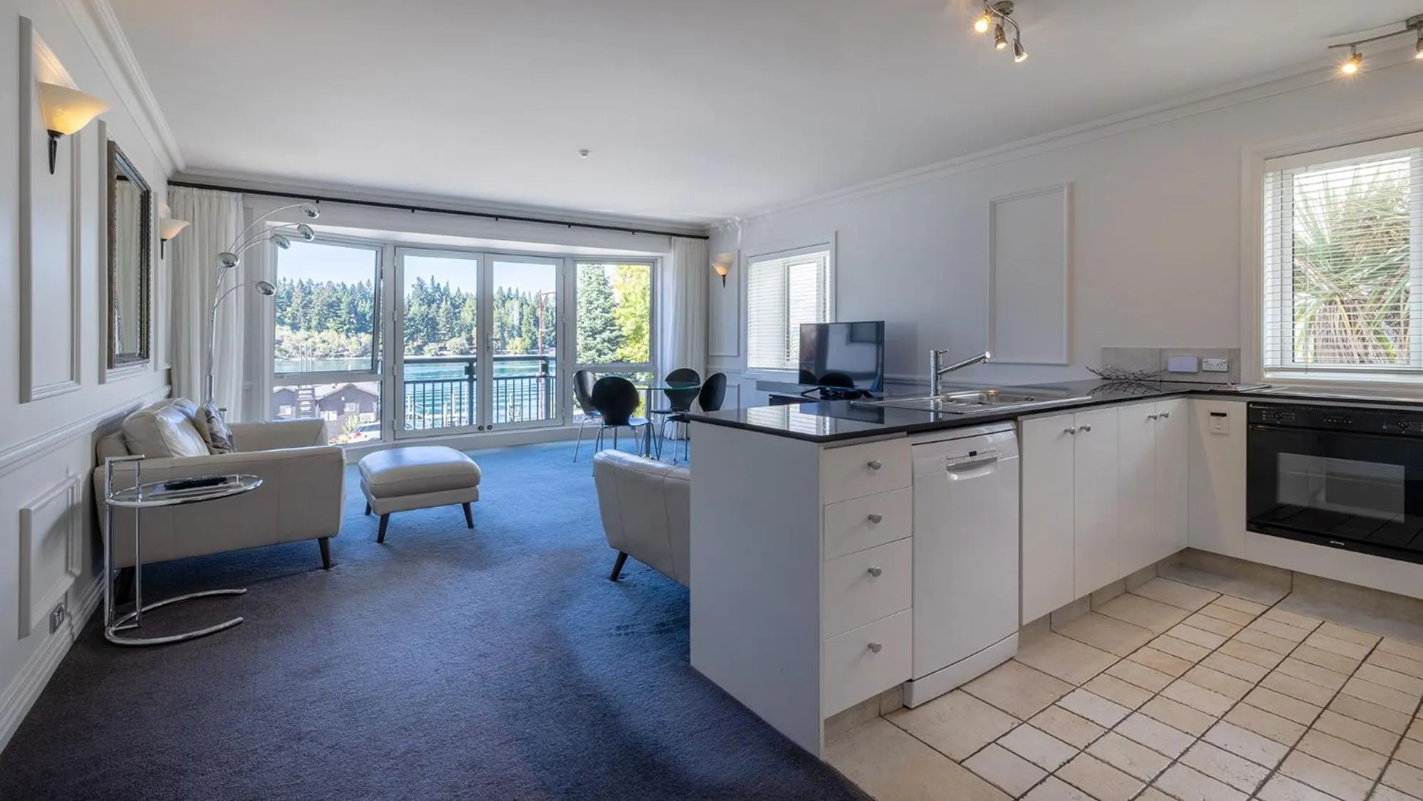 Living room in The Waterfront