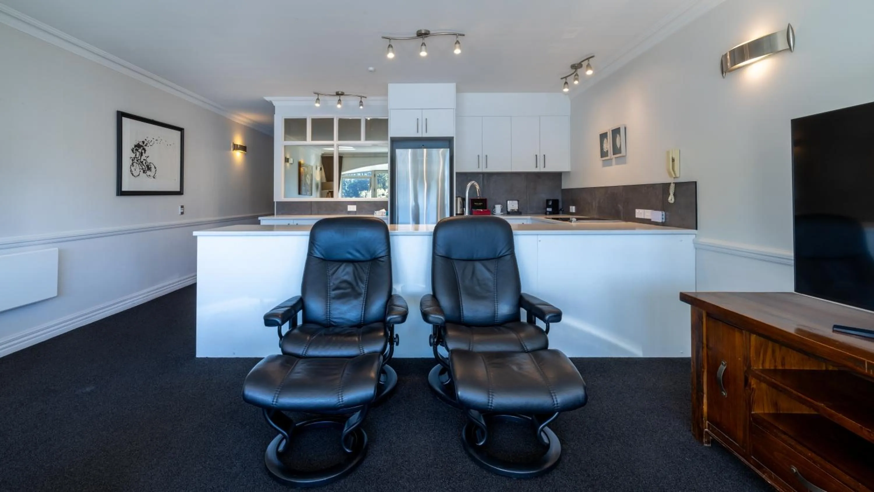 Living room in The Waterfront