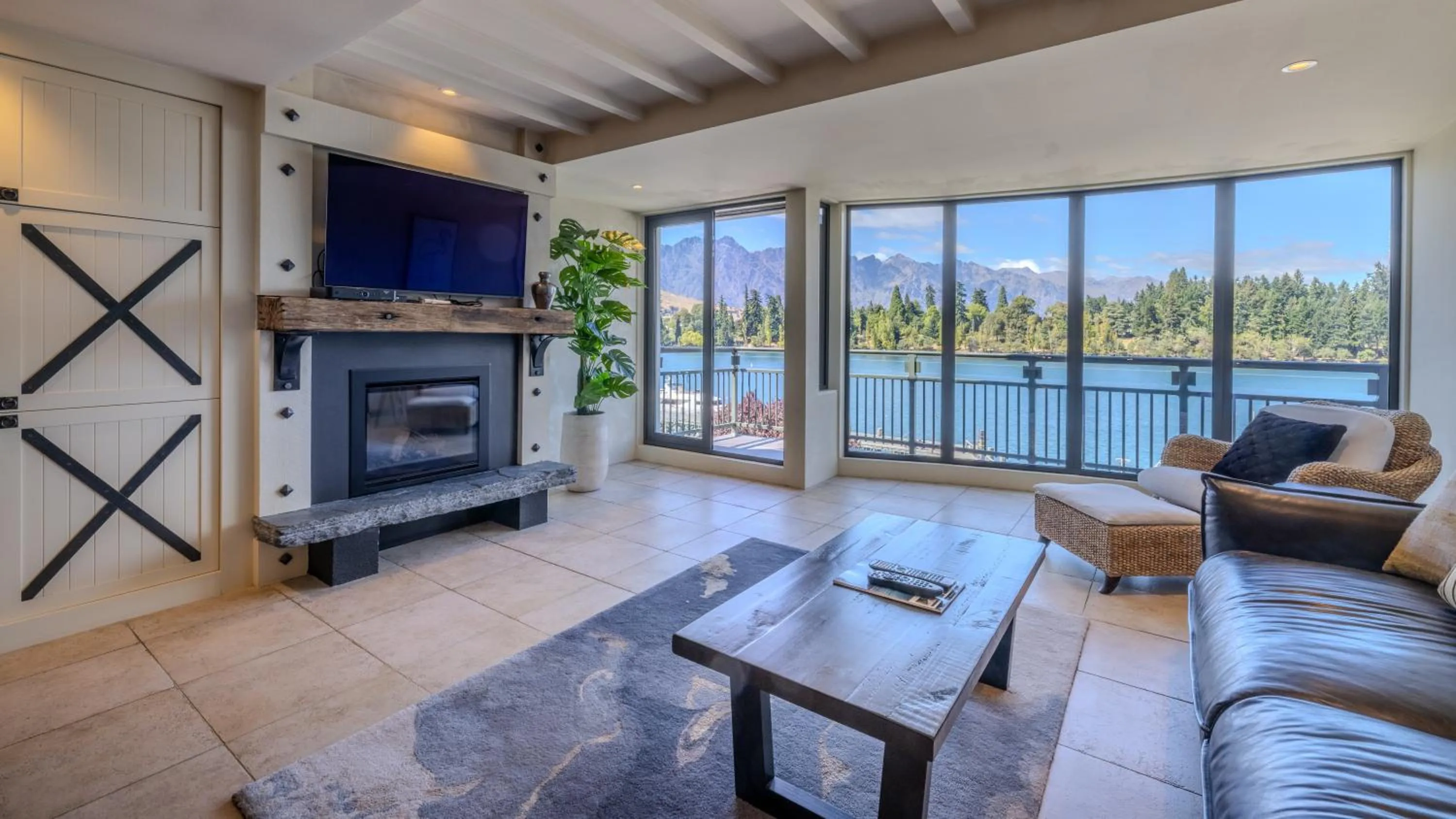 fireplace in The Waterfront