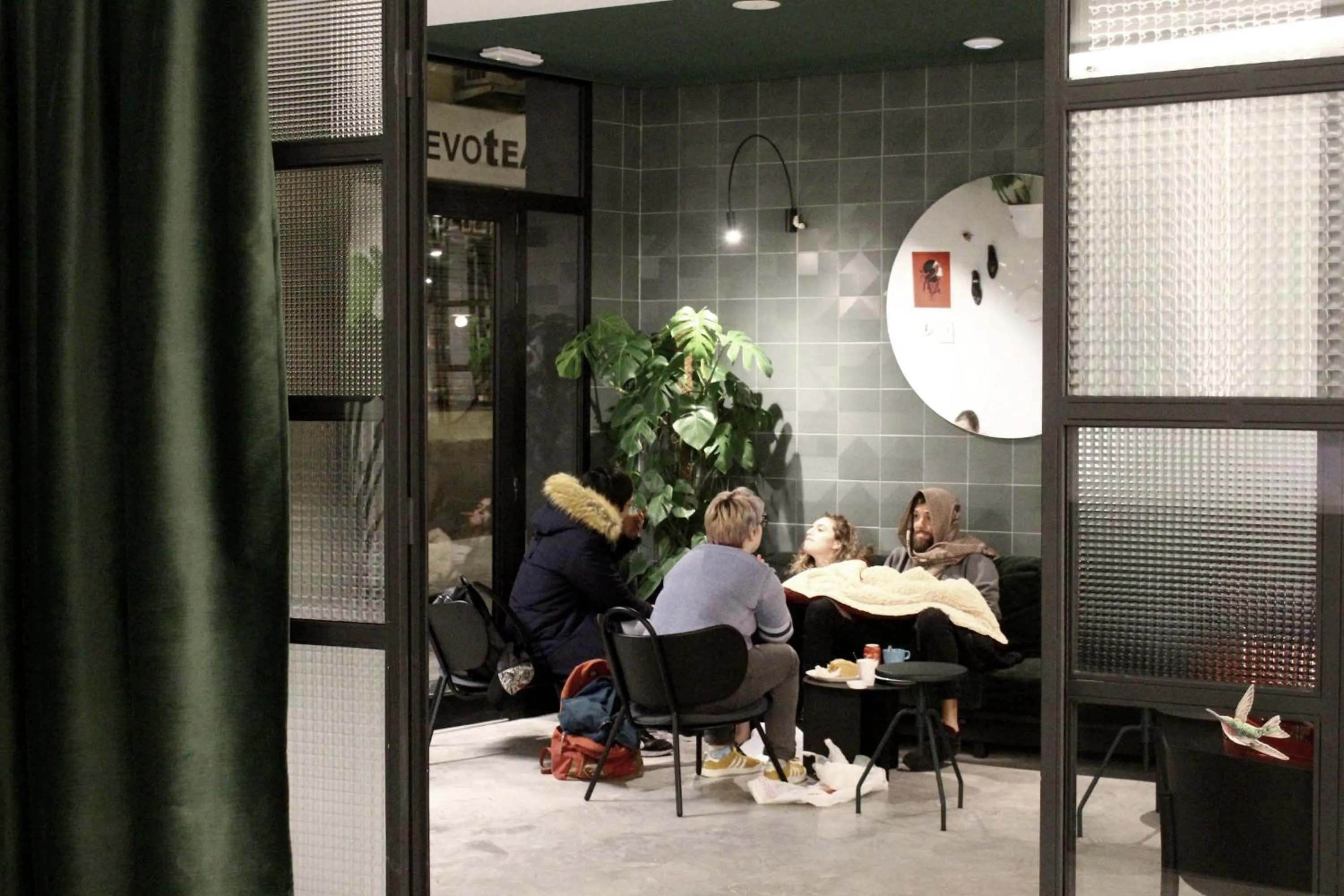 Communal lounge/ TV room in 2060 The Newton Hostel