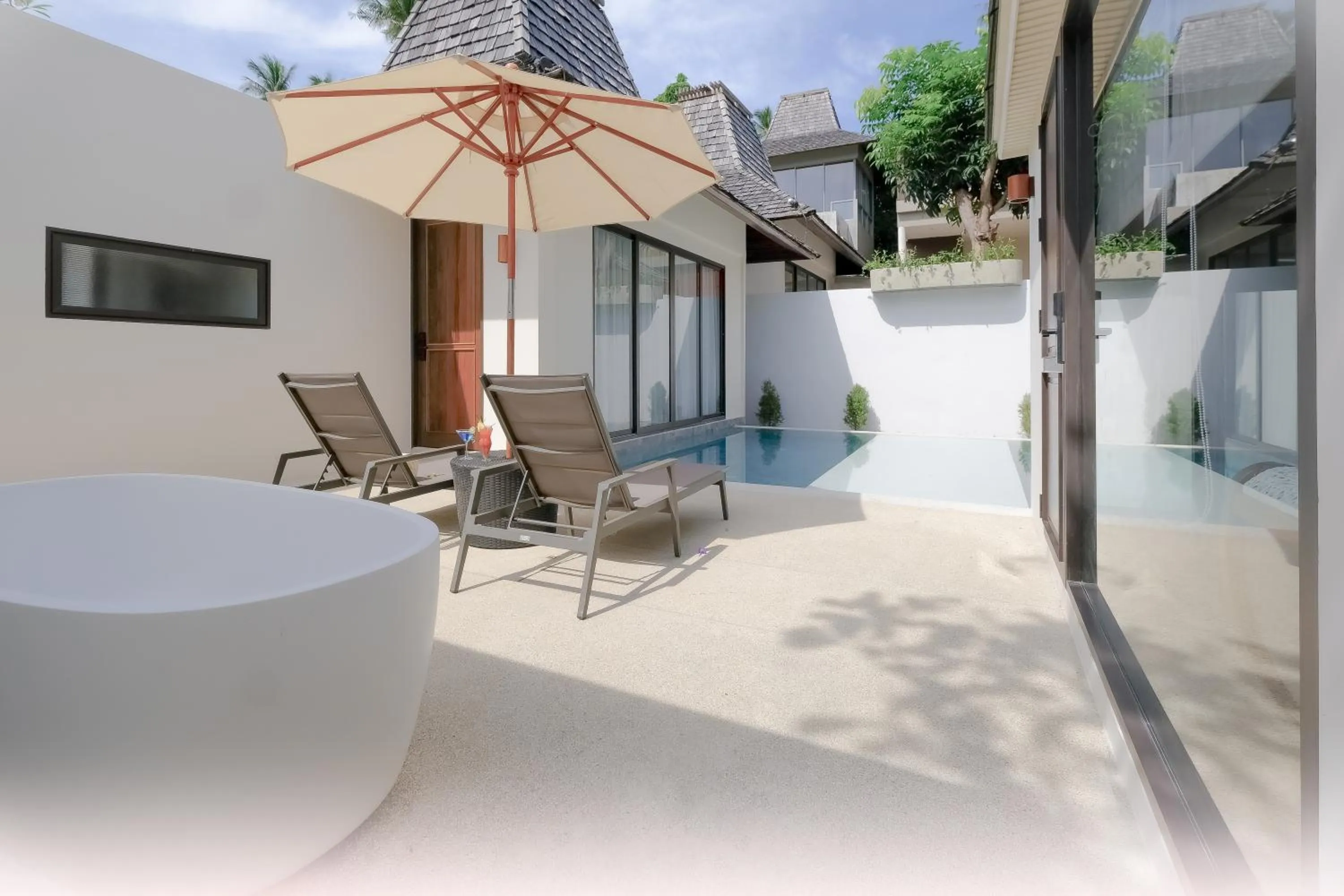 Patio in Baan Haad Ngam Boutique Resort