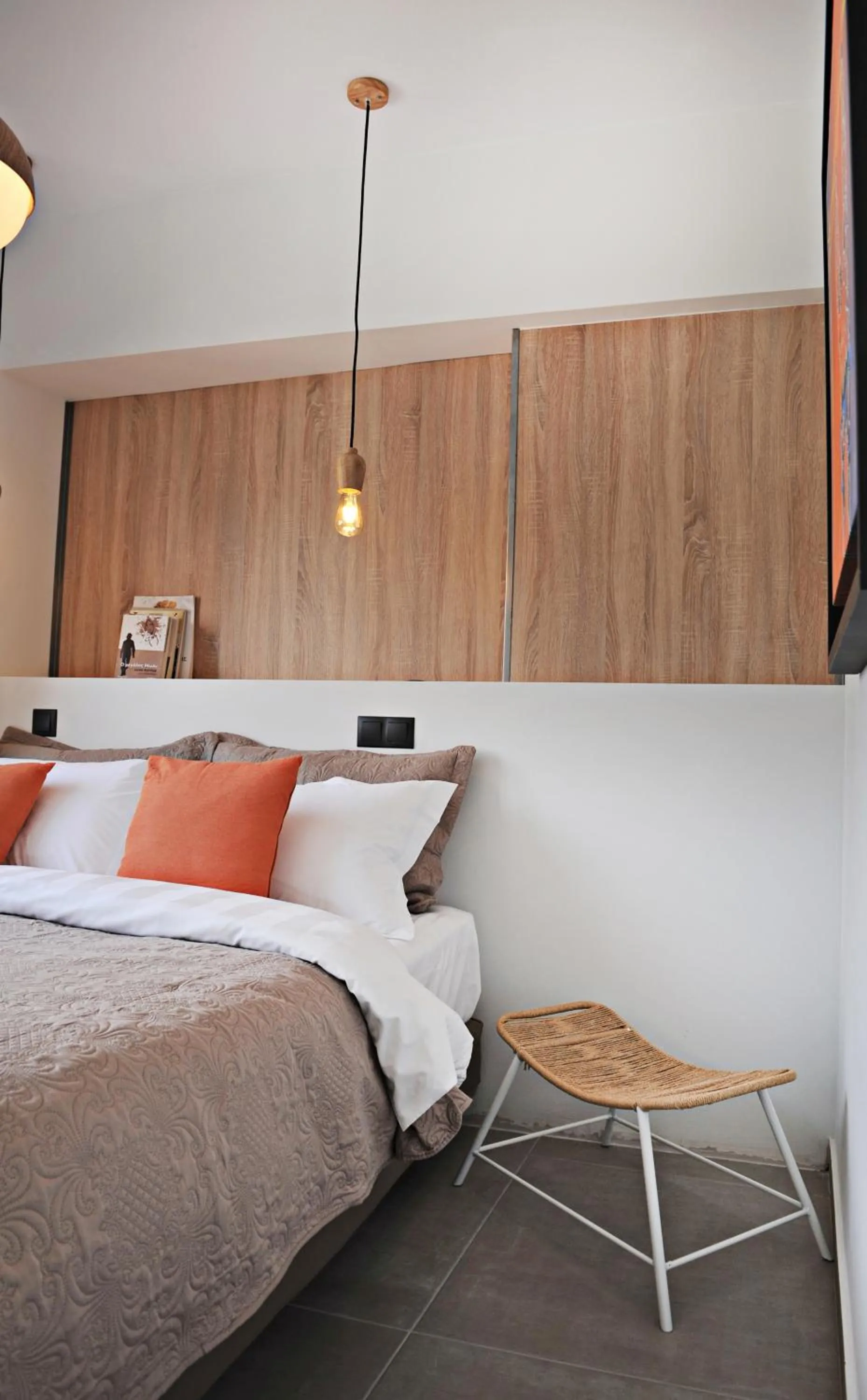 Bed in The Athenians Modern Apartments