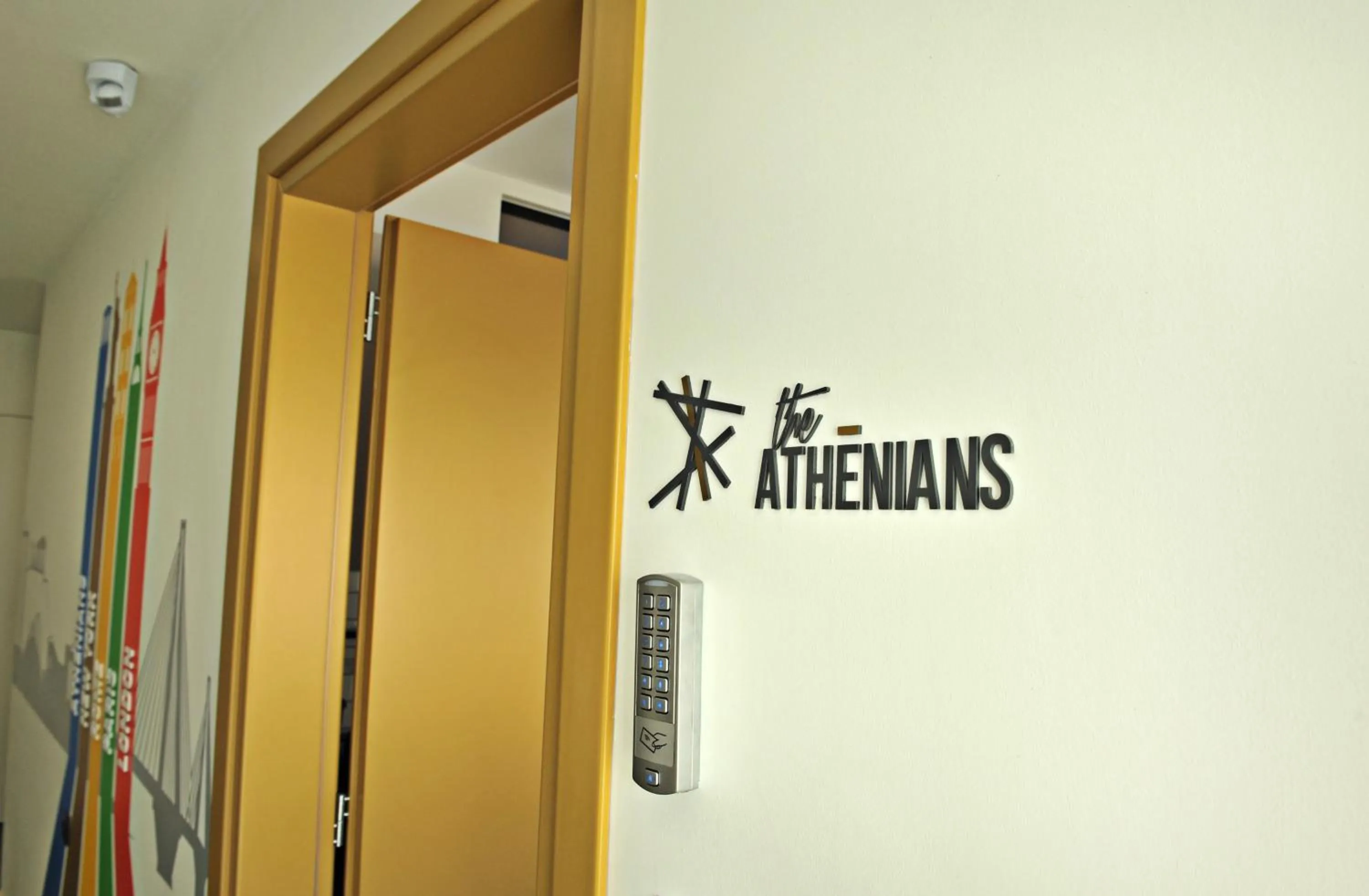 Property logo or sign in The Athenians Modern Apartments
