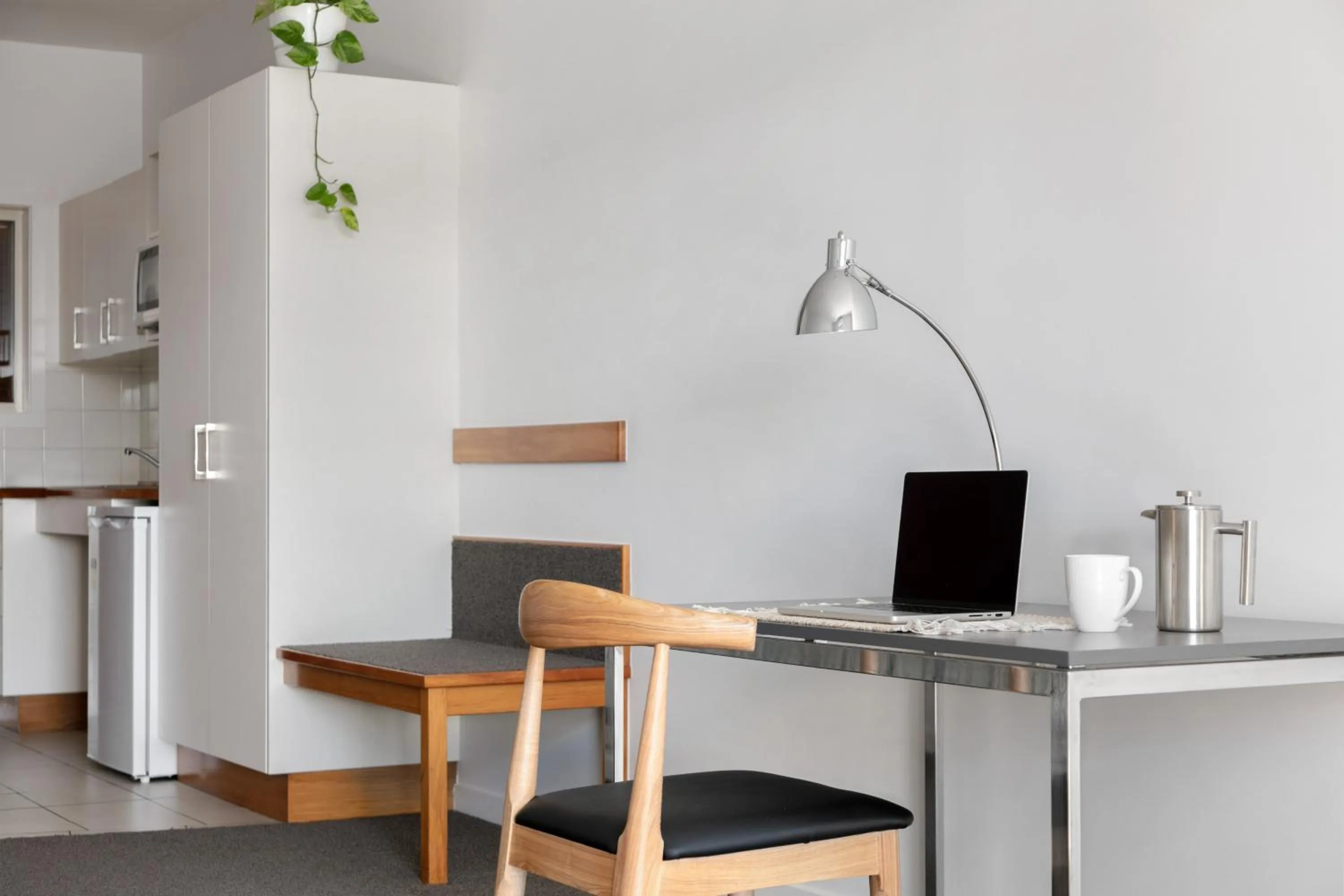 Seating area in Ocean Beach Wainui