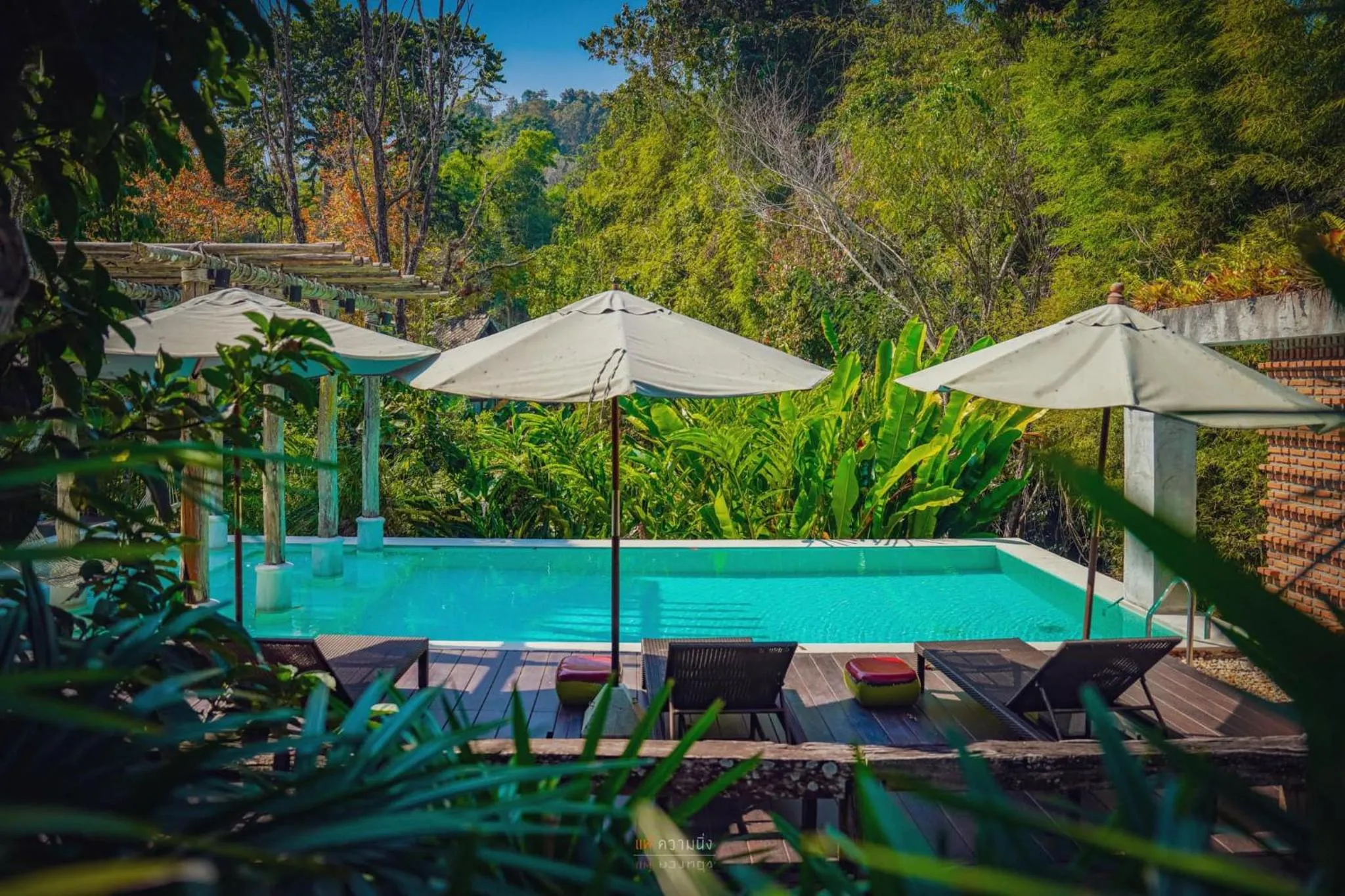 Pool view in Proud Phu Fah Maerim Resort