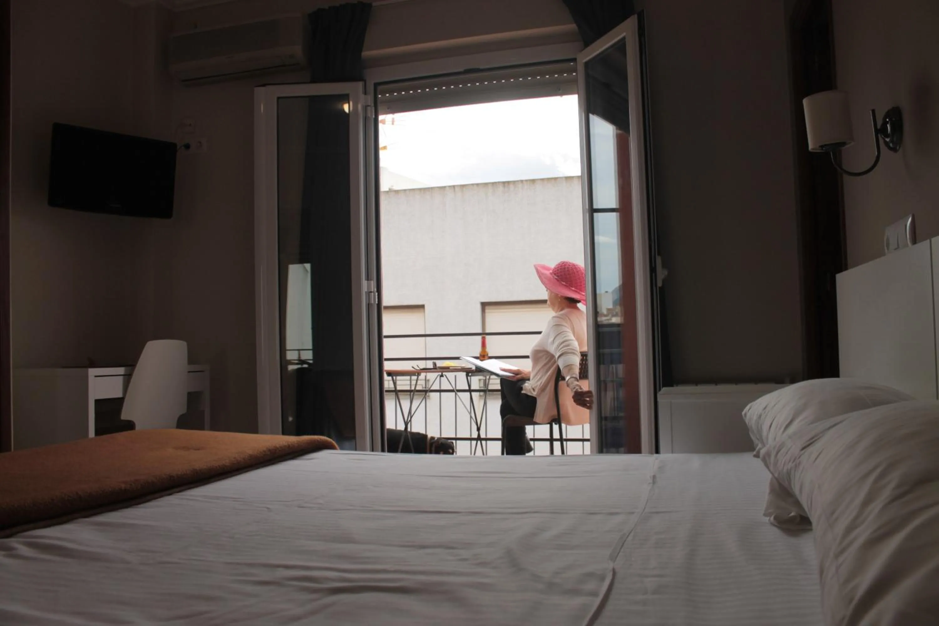 Balcony/Terrace, Bed in Hotel Ramis fundado en 1969